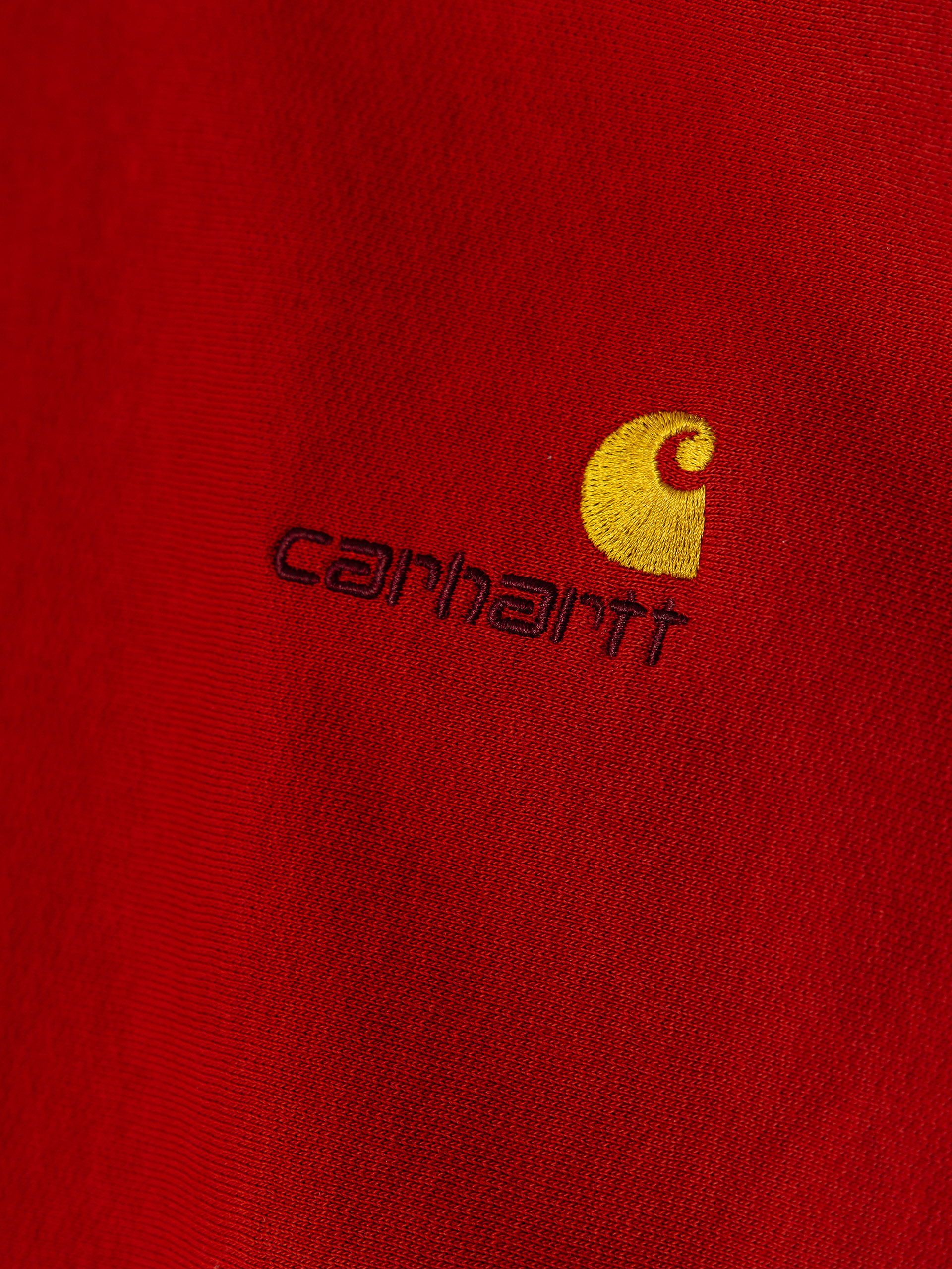 Mikina s kapucňou Carhartt WIP American Script HD (oxide red)