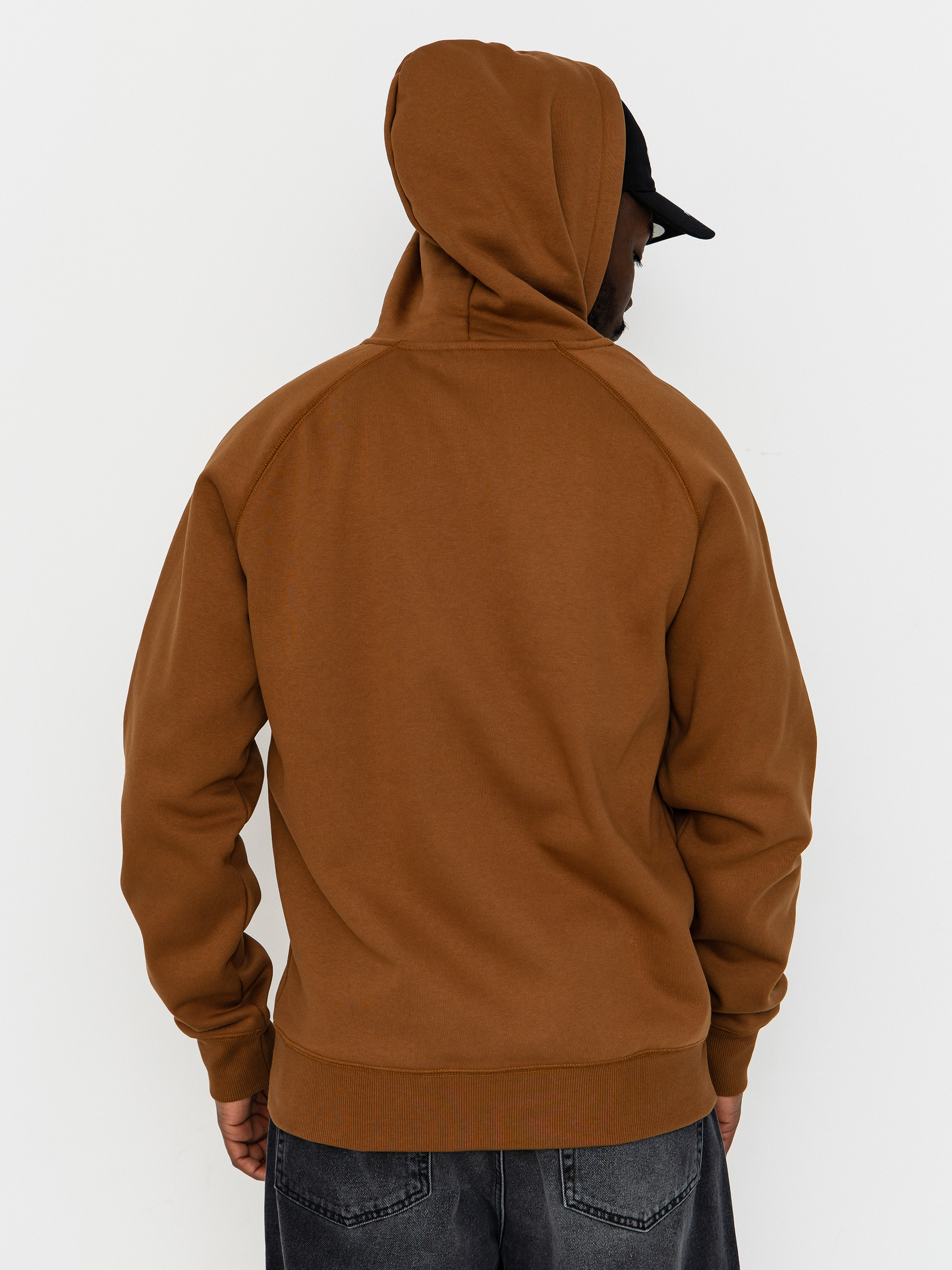 Mikina s kapucňou Carhartt WIP Chase HD (hamilton brown/gold)