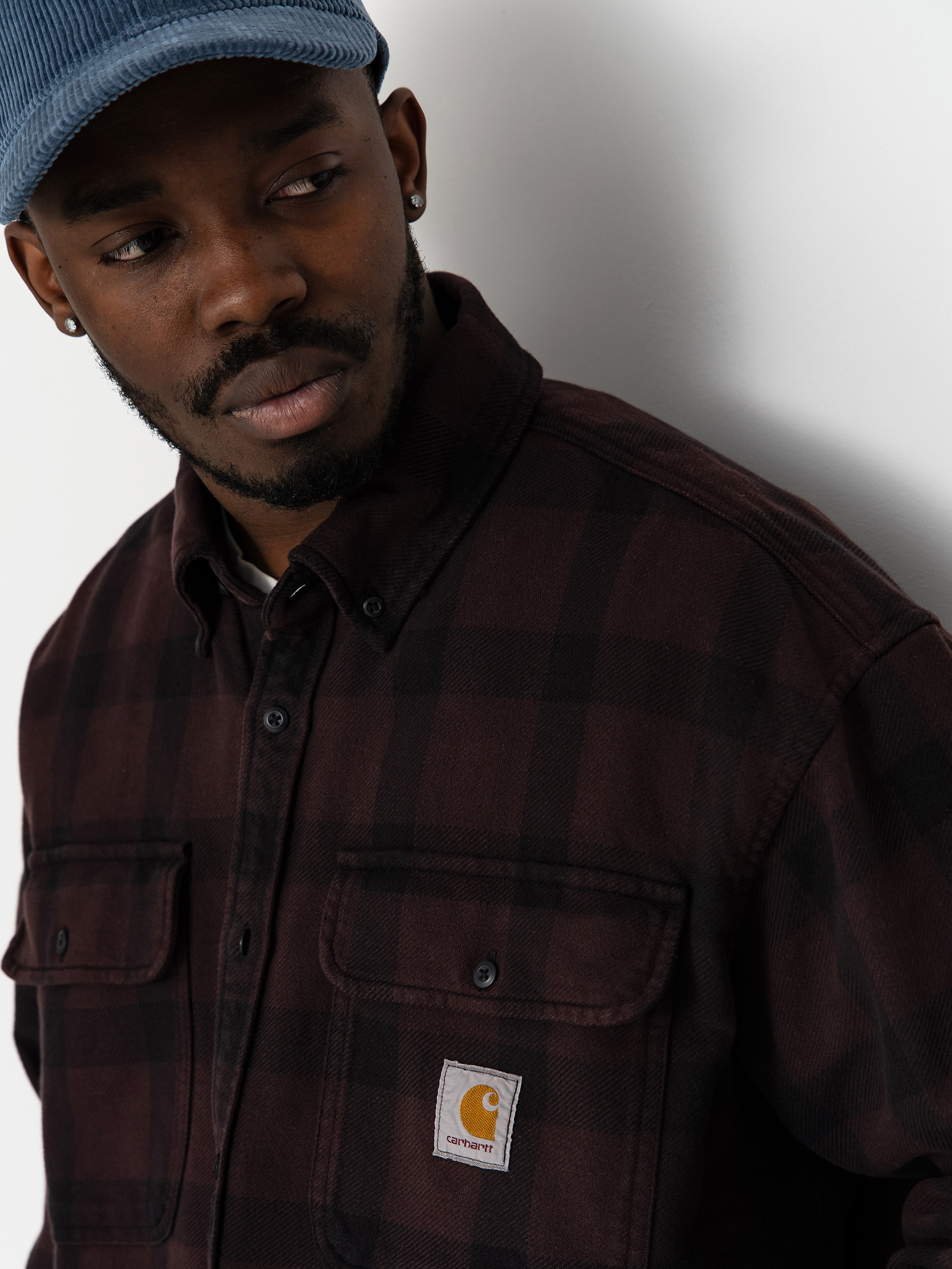 Košeľa Carhartt WIP Edmands (edmands check/natural/palisander)