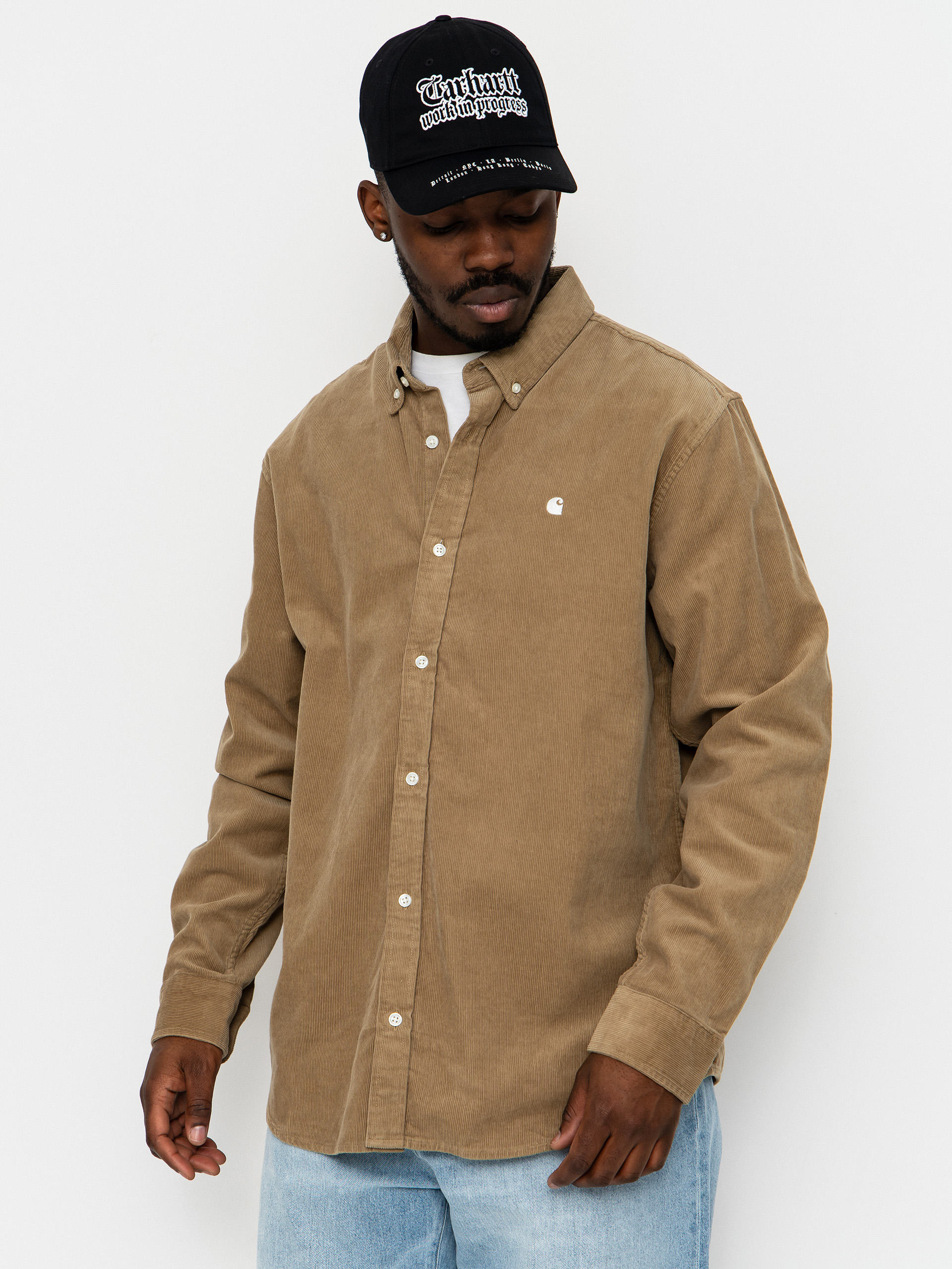 Košeľa Carhartt WIP Madison Fine Cord (iroko/wax)