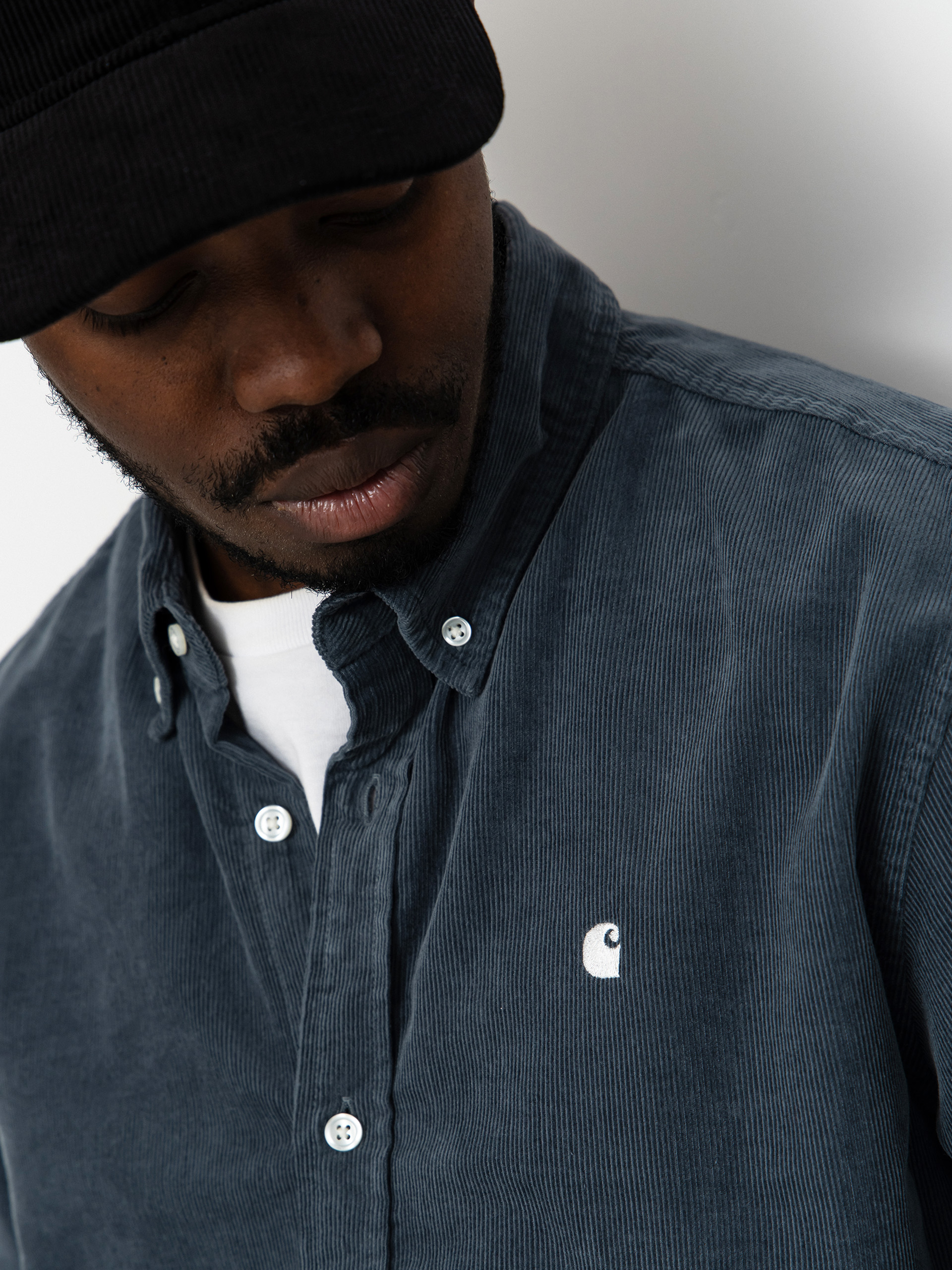 Košeľa Carhartt WIP Madison Fine Cord (cozy blue/wax)