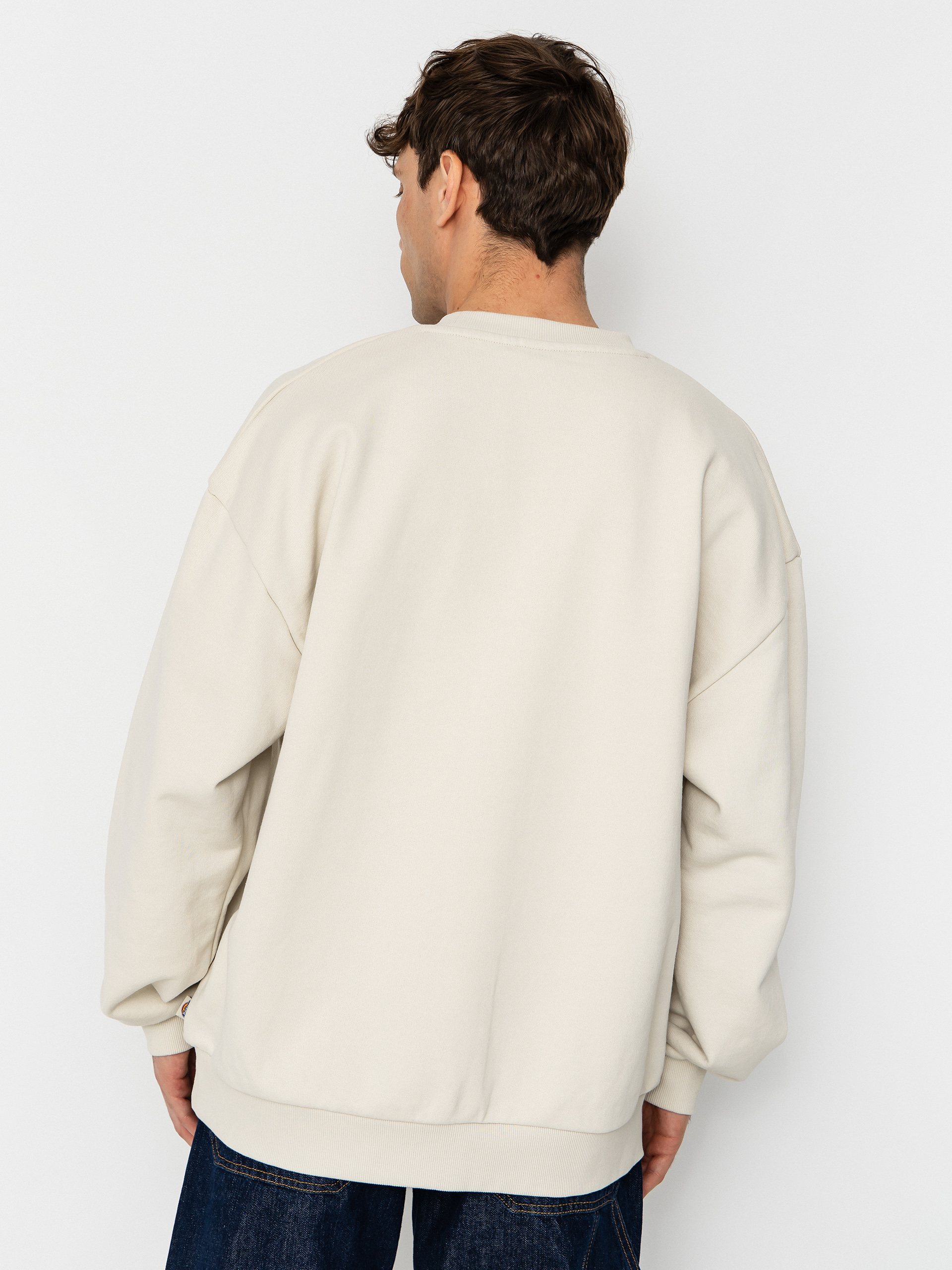 Mikina Dickies X Harley Davidson Boxy Crew (bone)
