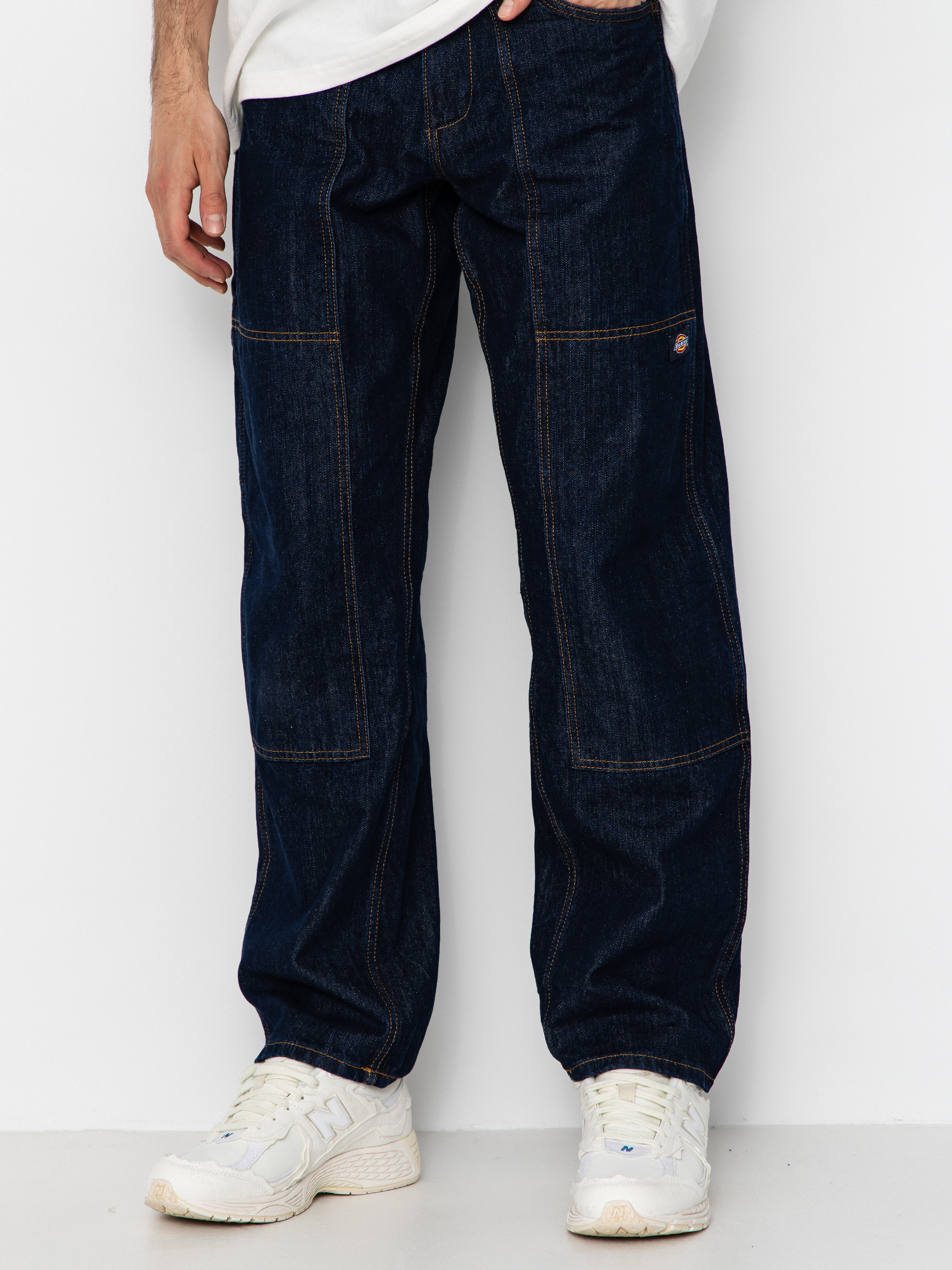 Nohavice Dickies X Harley Davidson Denim Carpenter (rinsed indigo blue)