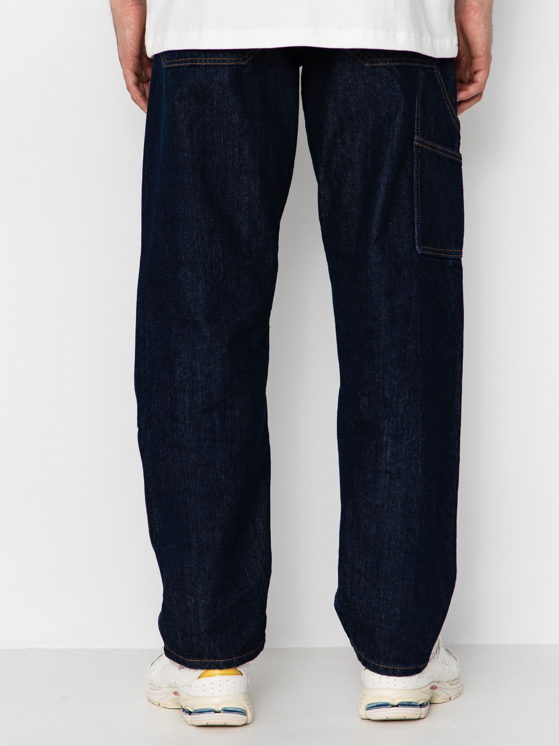 Nohavice Dickies X Harley Davidson Denim Carpenter (rinsed indigo blue)