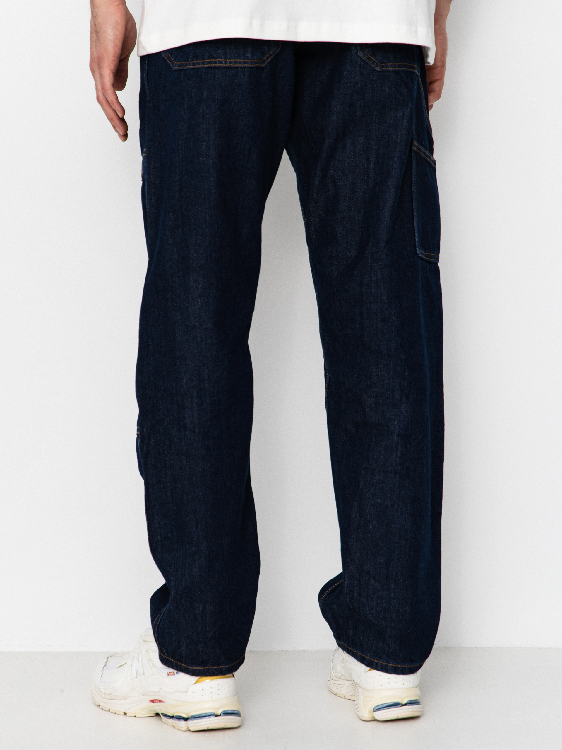 Nohavice Dickies X Harley Davidson Denim Carpenter (rinsed indigo blue)