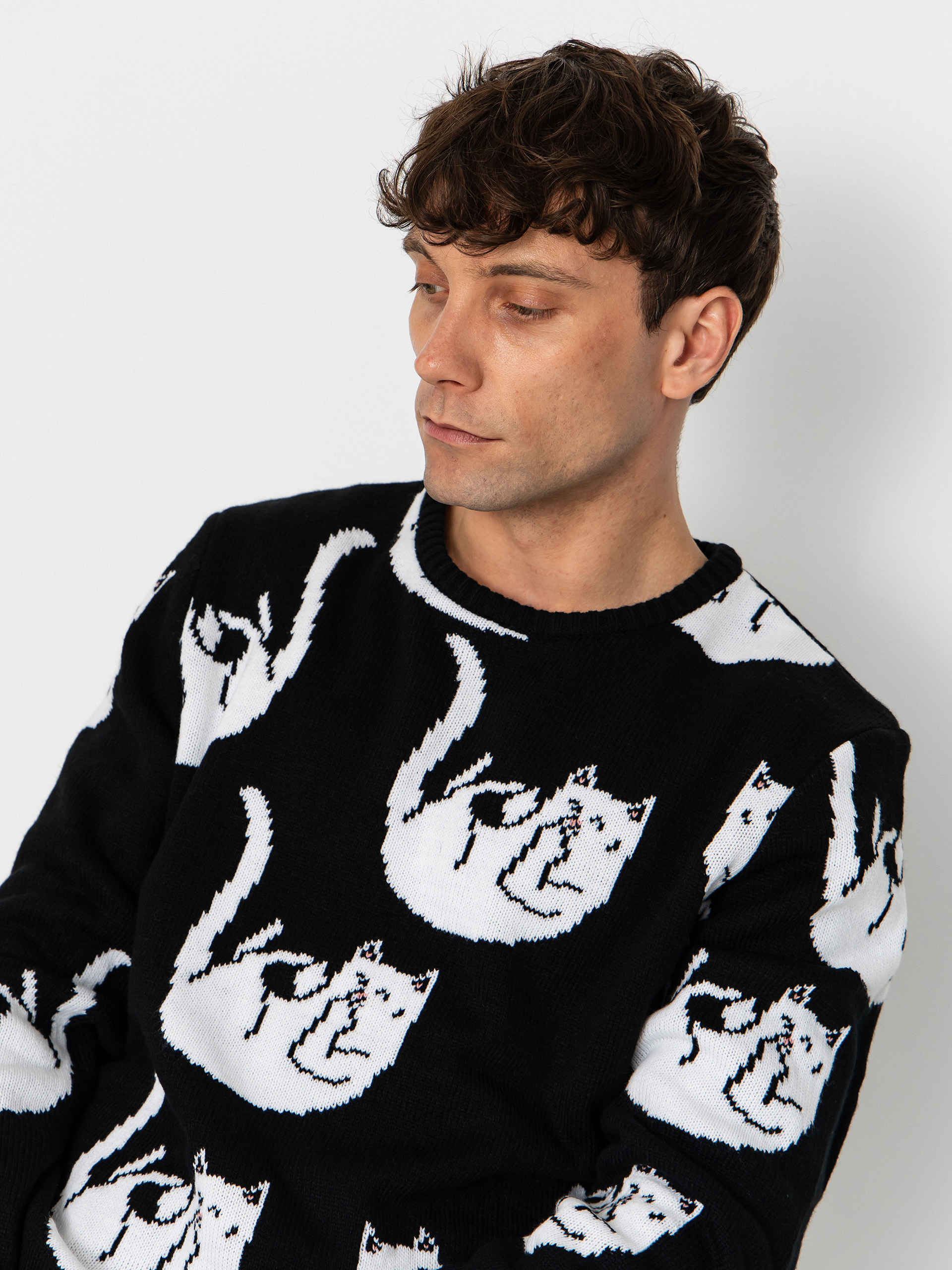 Sveter RipNDip Falling For Nermal Knit (black)