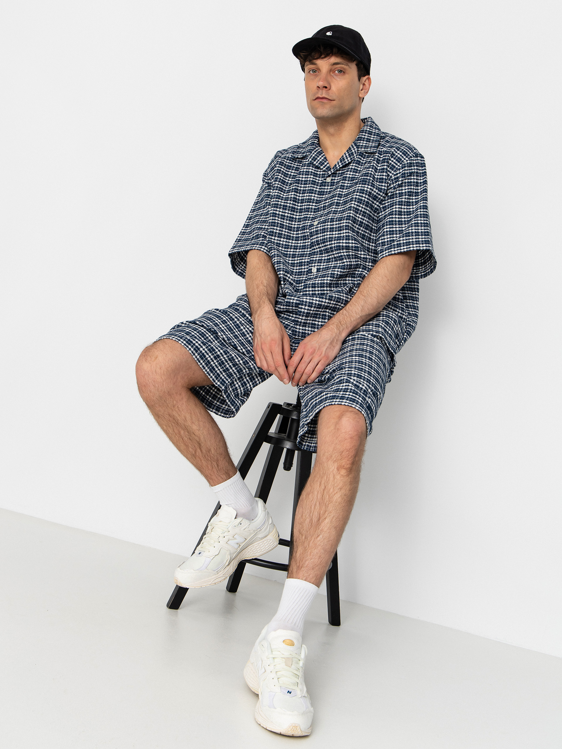 Košeľa Carhartt WIP Kander (kander check/blue river)