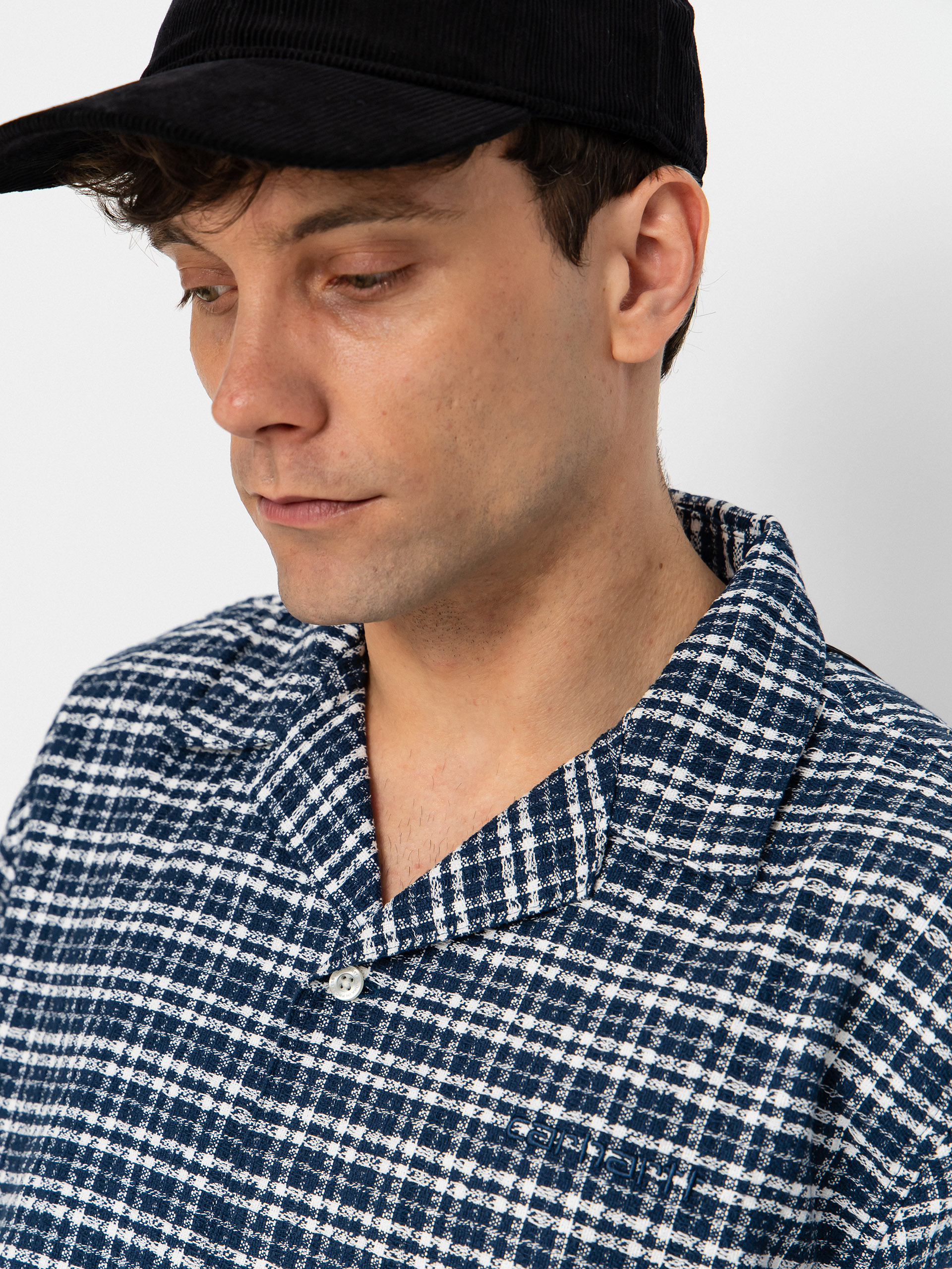 Košeľa Carhartt WIP Kander (kander check/blue river)