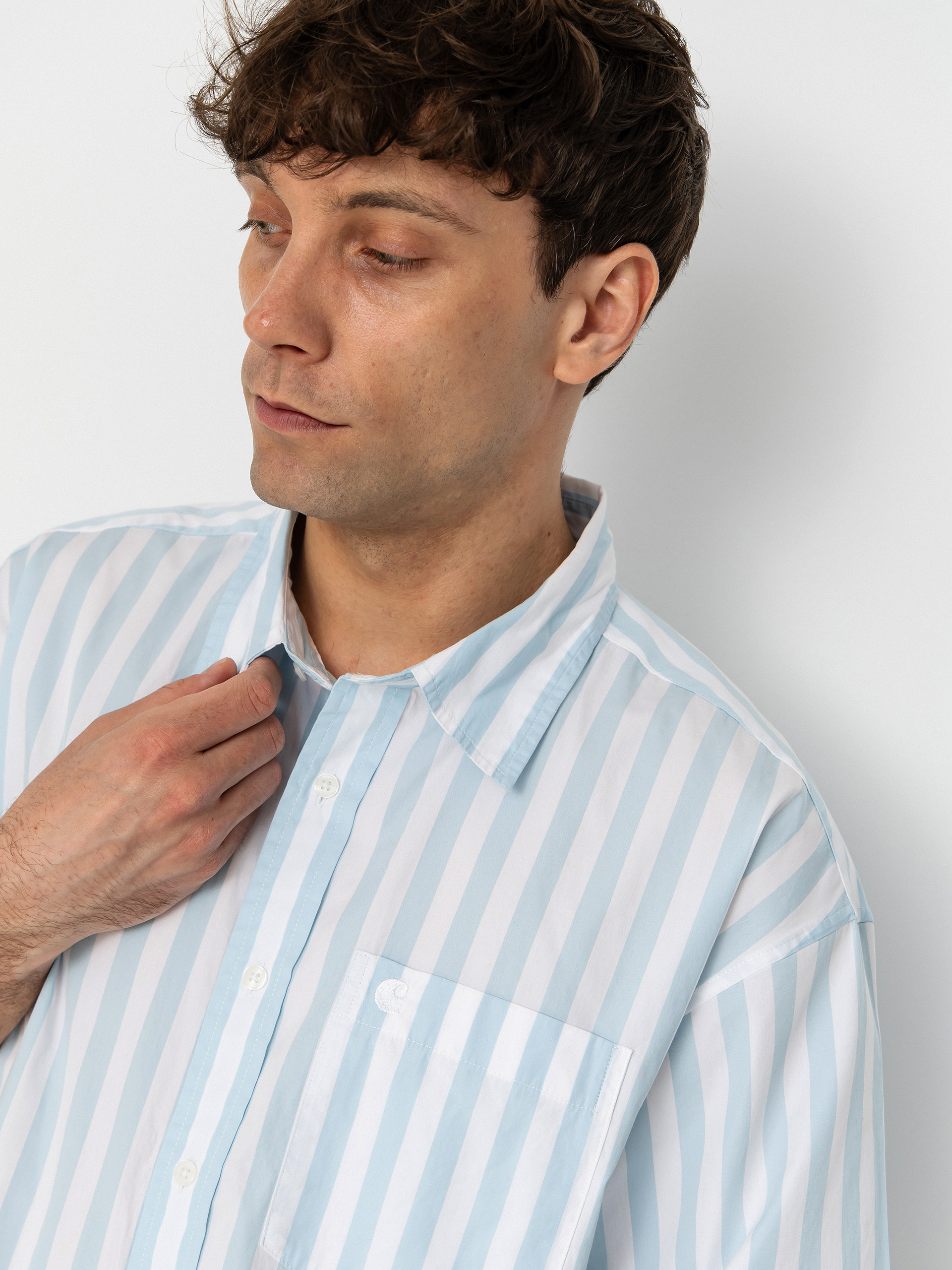 Košeľa Carhartt WIP Royce (royce stripe/icaria/white)