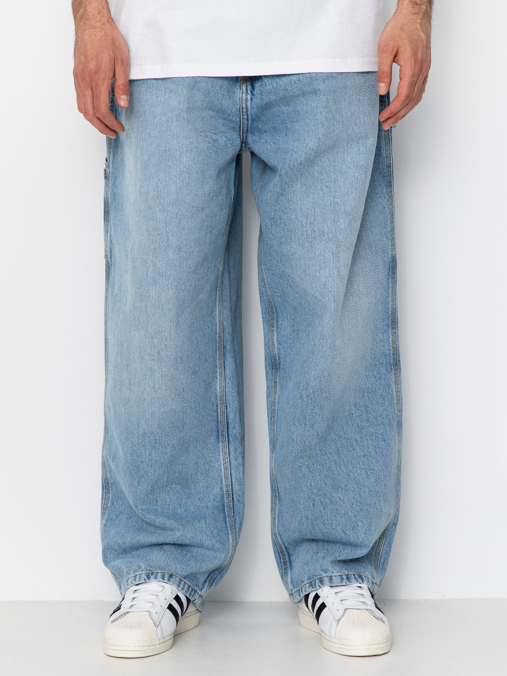 Nohavice Carhartt WIP Belmont (blue heavy worn bleached)