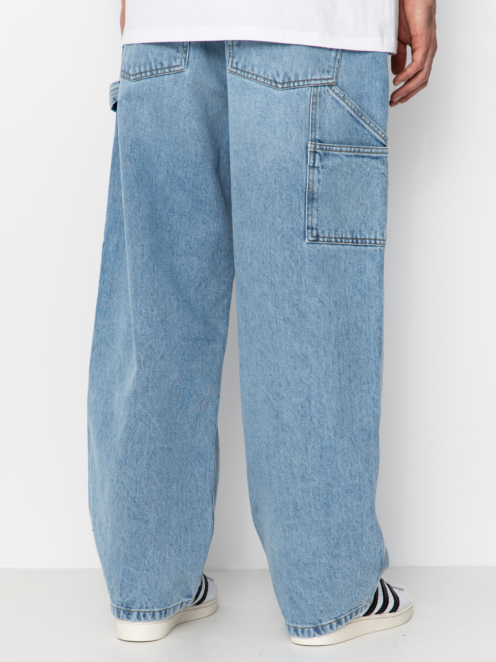 Nohavice Carhartt WIP Belmont (blue heavy worn bleached)