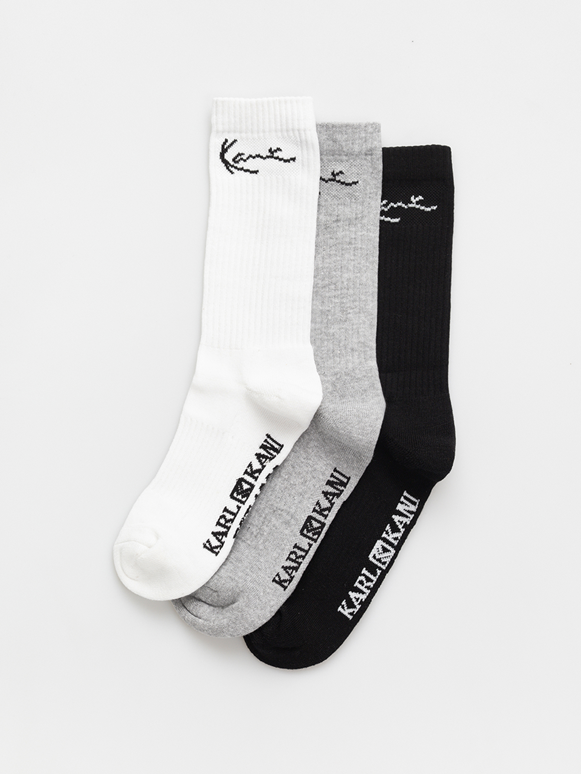 Ponožky Karl Kani Signature 3Pk (black/grey/white)