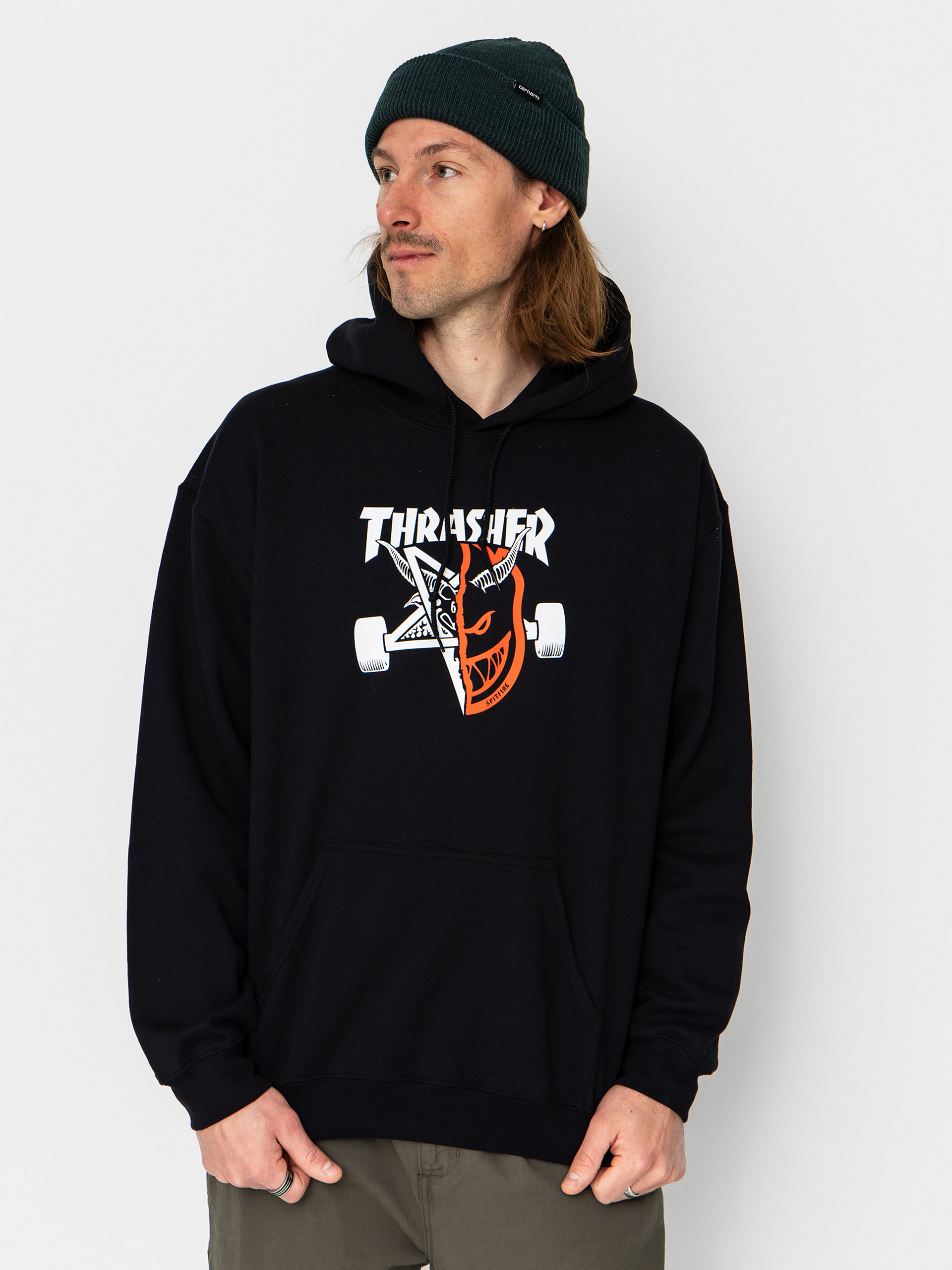 Mikina s kapucňou Thrasher x Spitfire Thrash & Burn HD