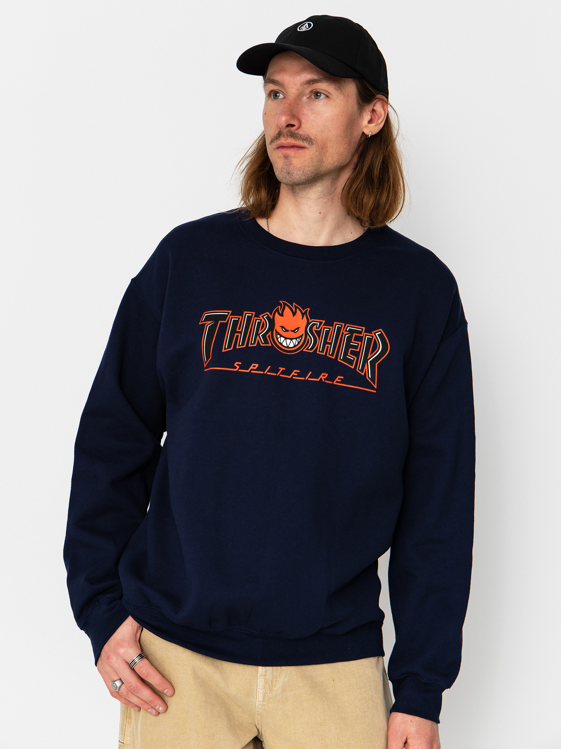 Mikina Thrasher x Spitfire Big Head Outline (navy)