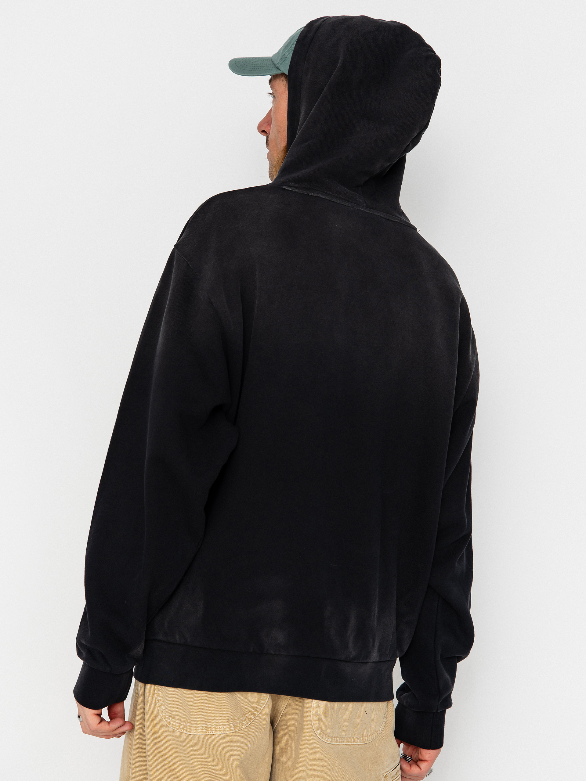 Mikina s kapucňou RipNDip Legendary Nerm HD (black vintage wash)