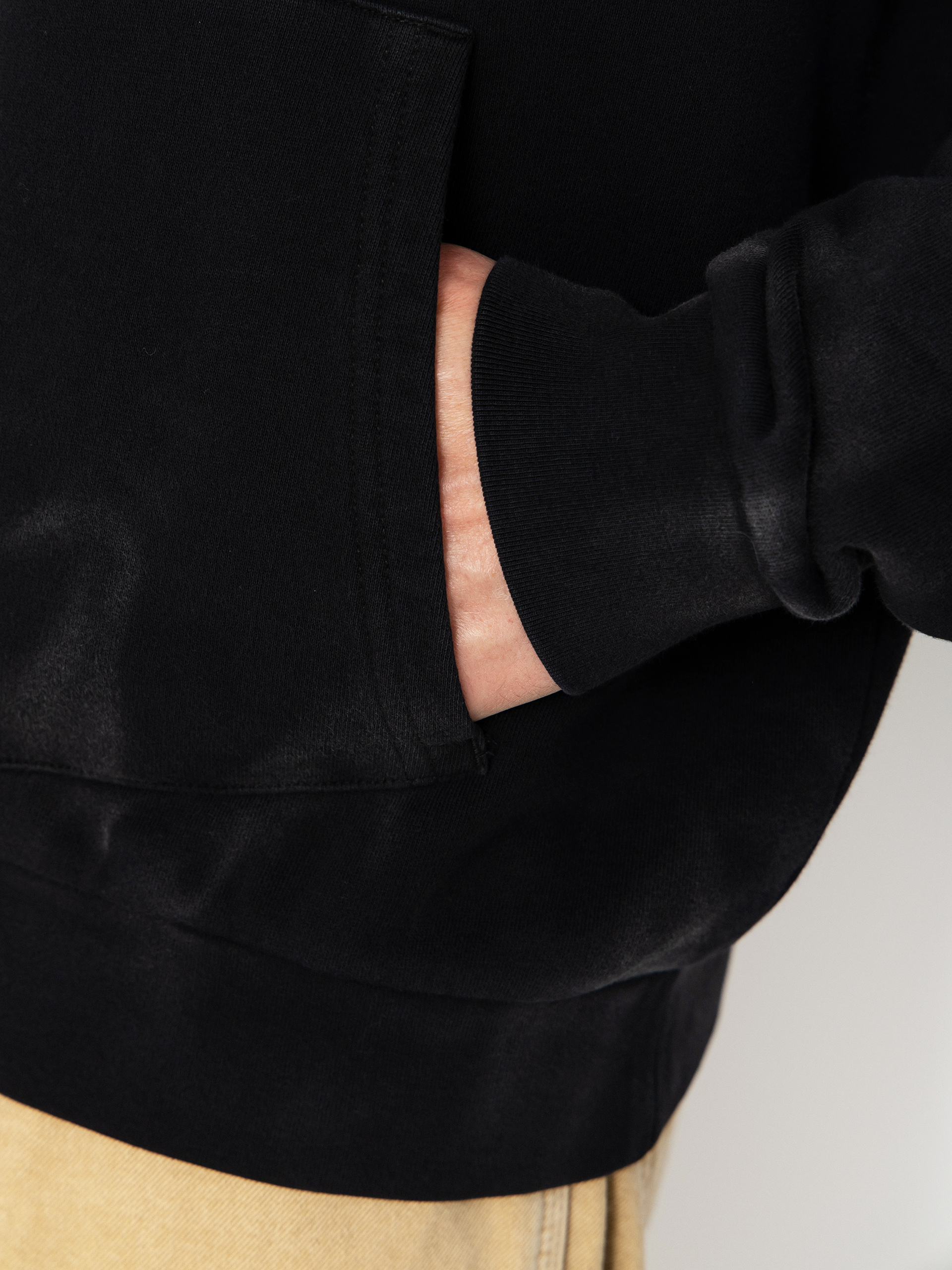Mikina s kapucňou RipNDip Legendary Nerm HD (black vintage wash)