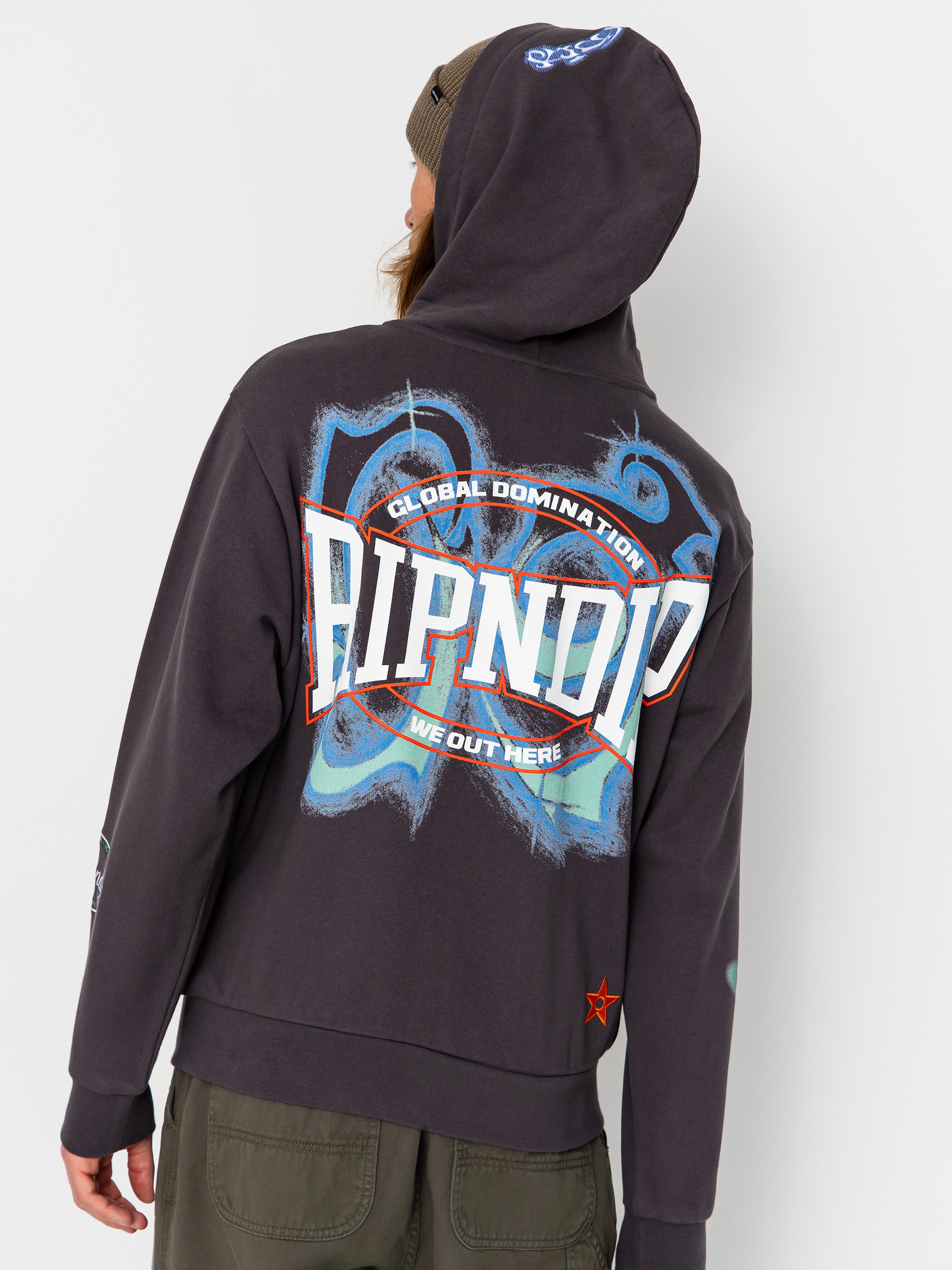 Mikina s kapucňou RipNDip Allure Zip HD (black)