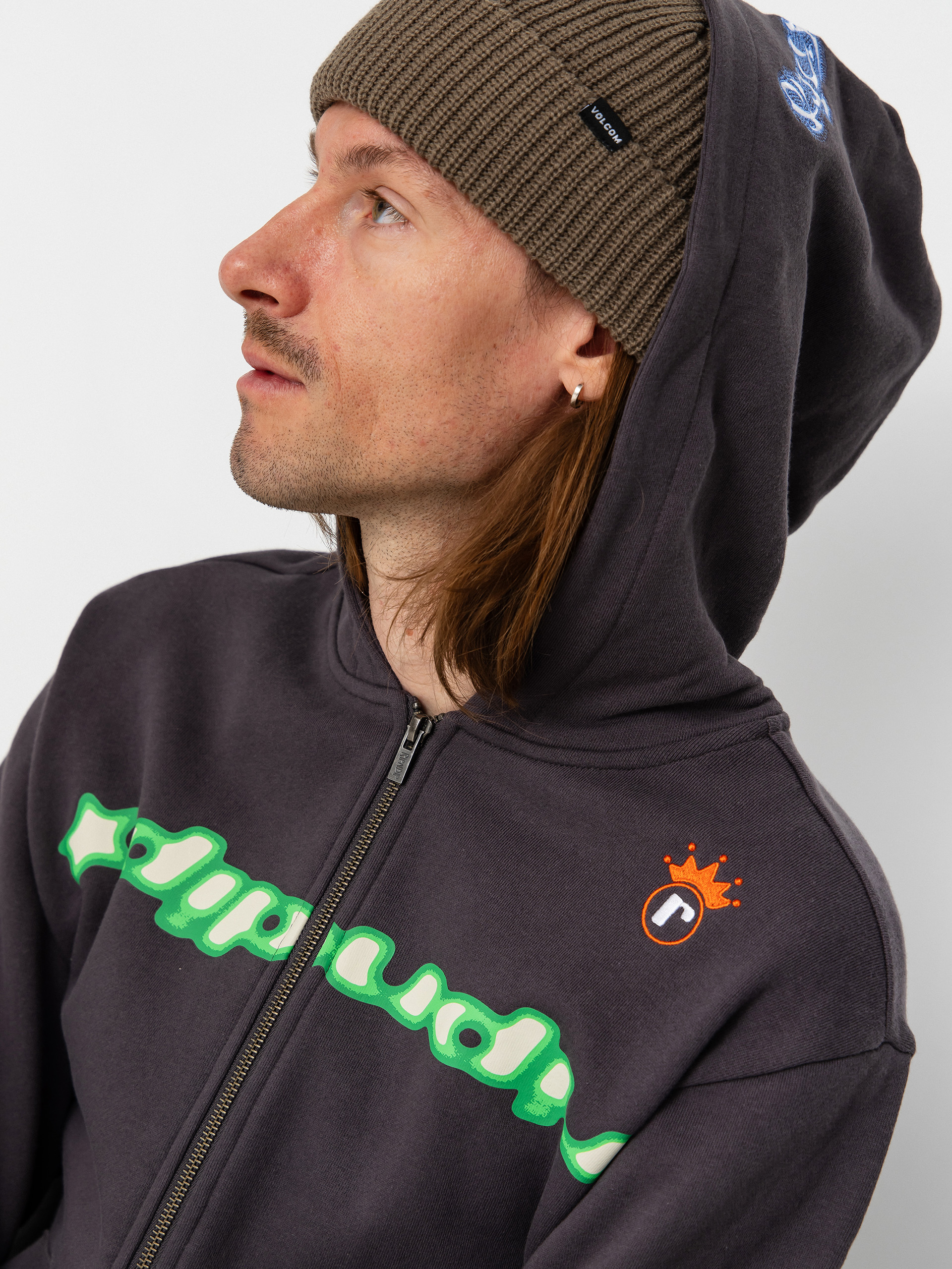 Mikina s kapucňou RipNDip Allure Zip HD (black)