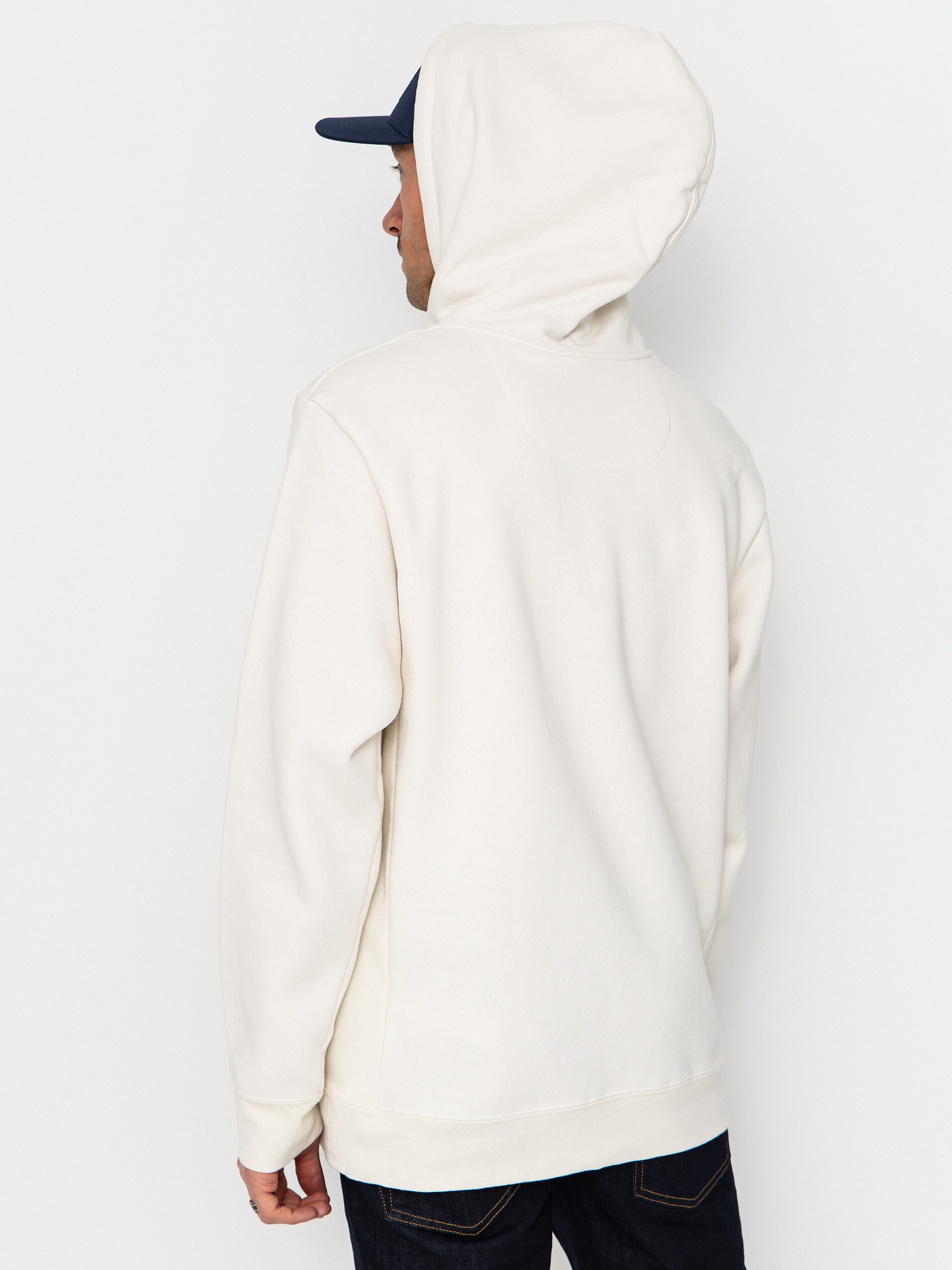 Mikina s kapucňou Patagonia 95 Oval Logo Uprisal HD (birch white)