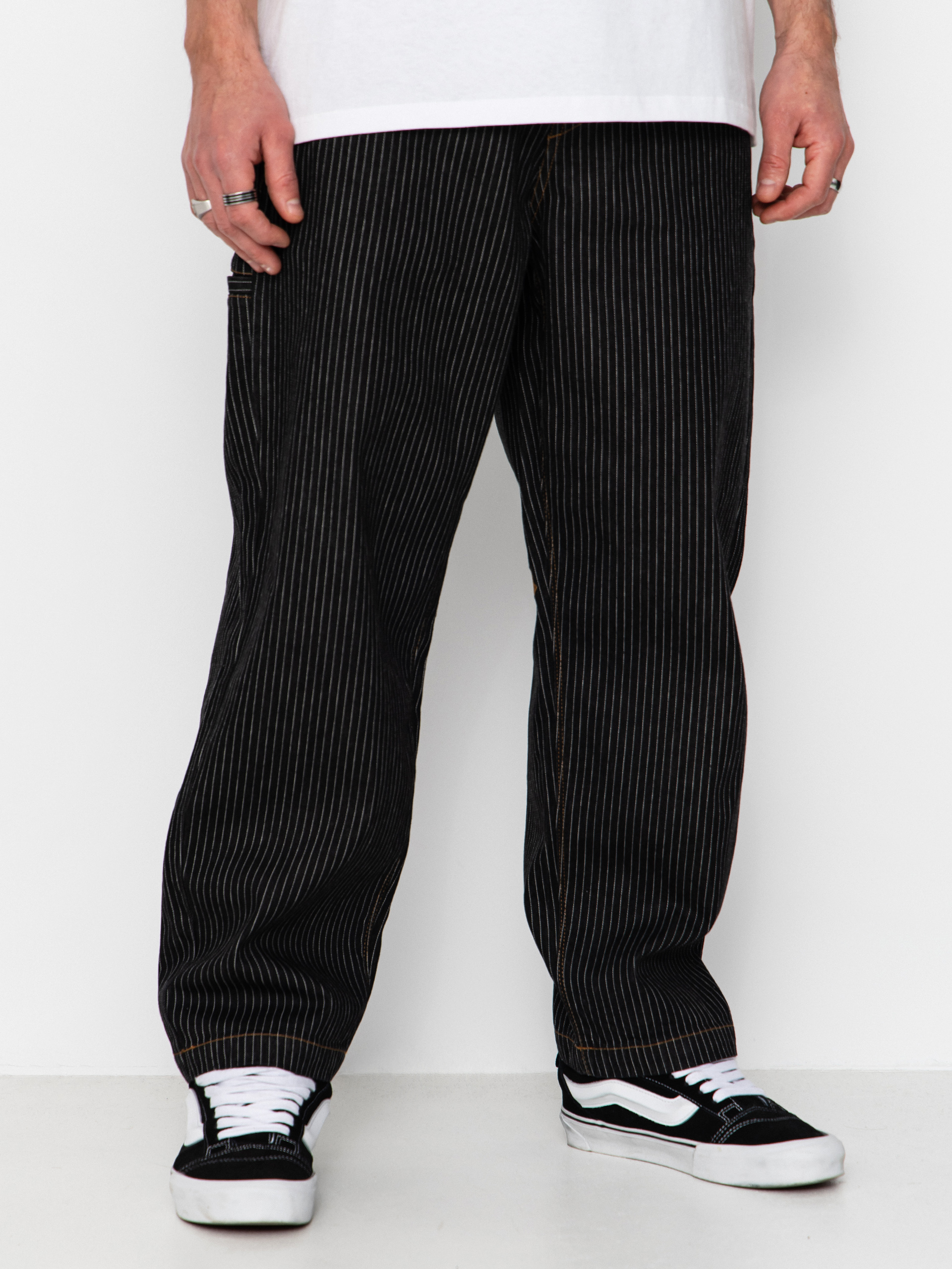 Nohavice Volcom Work Dialed (black stripe)
