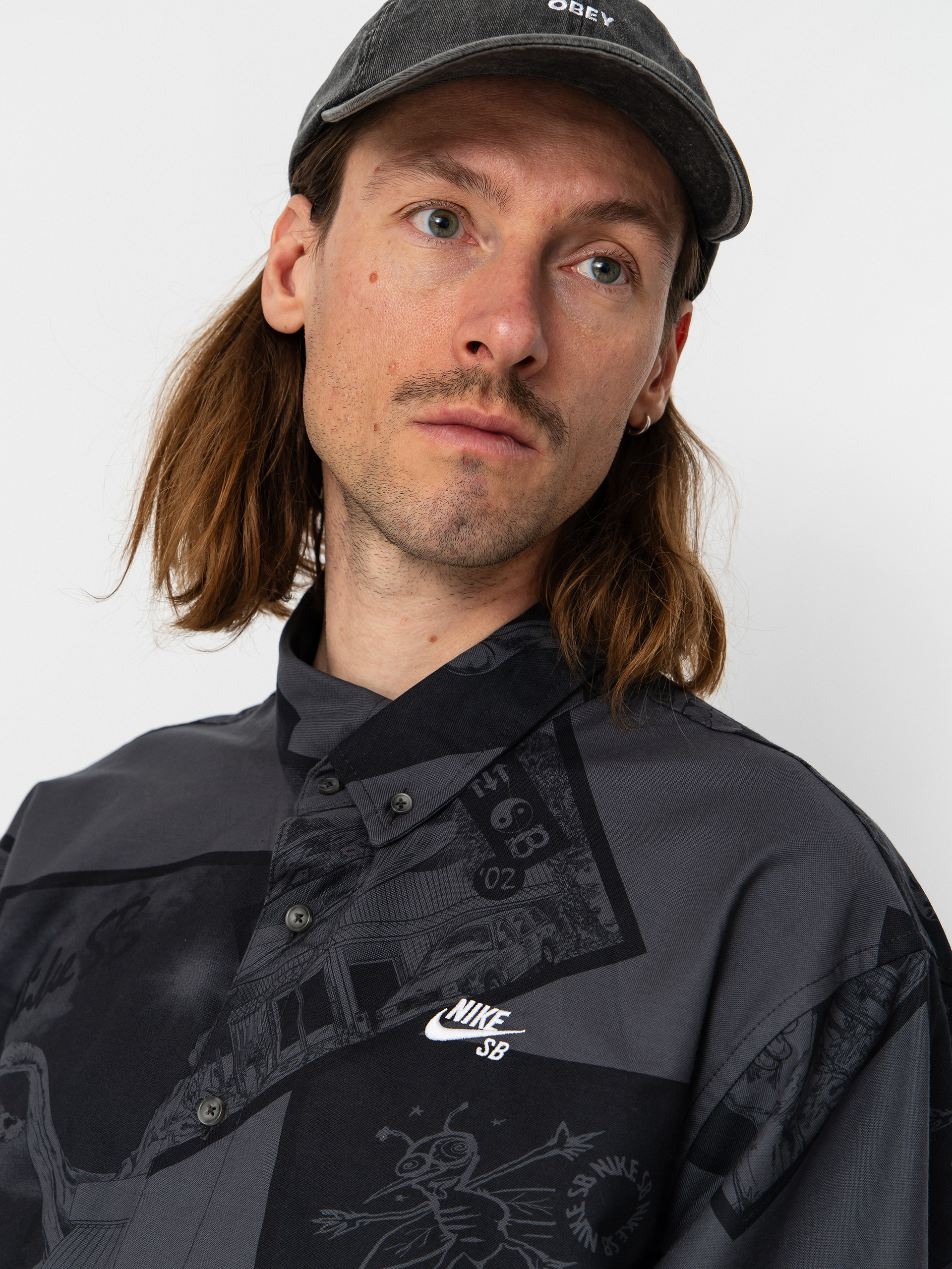 Košeľa Nike SB Nike SB (anthracite)