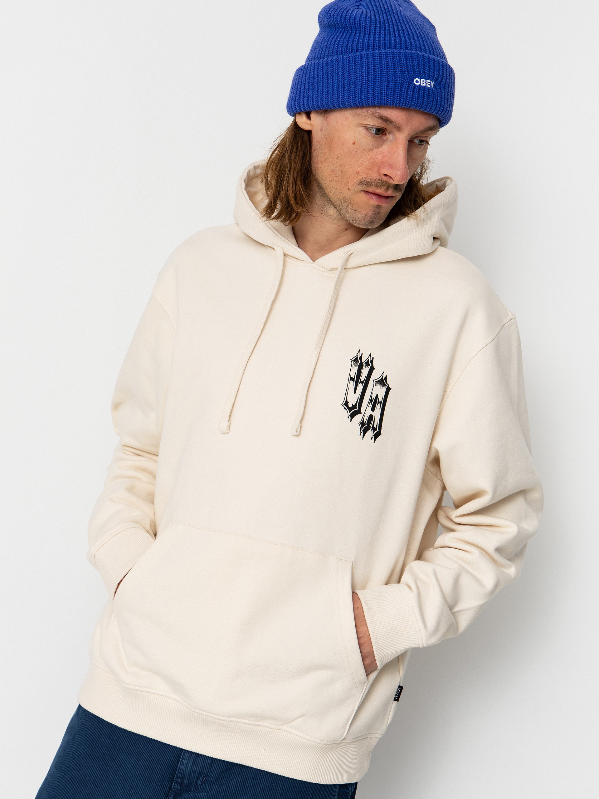 Mikina s kapucňou RVCA All Seeing HD (salt)
