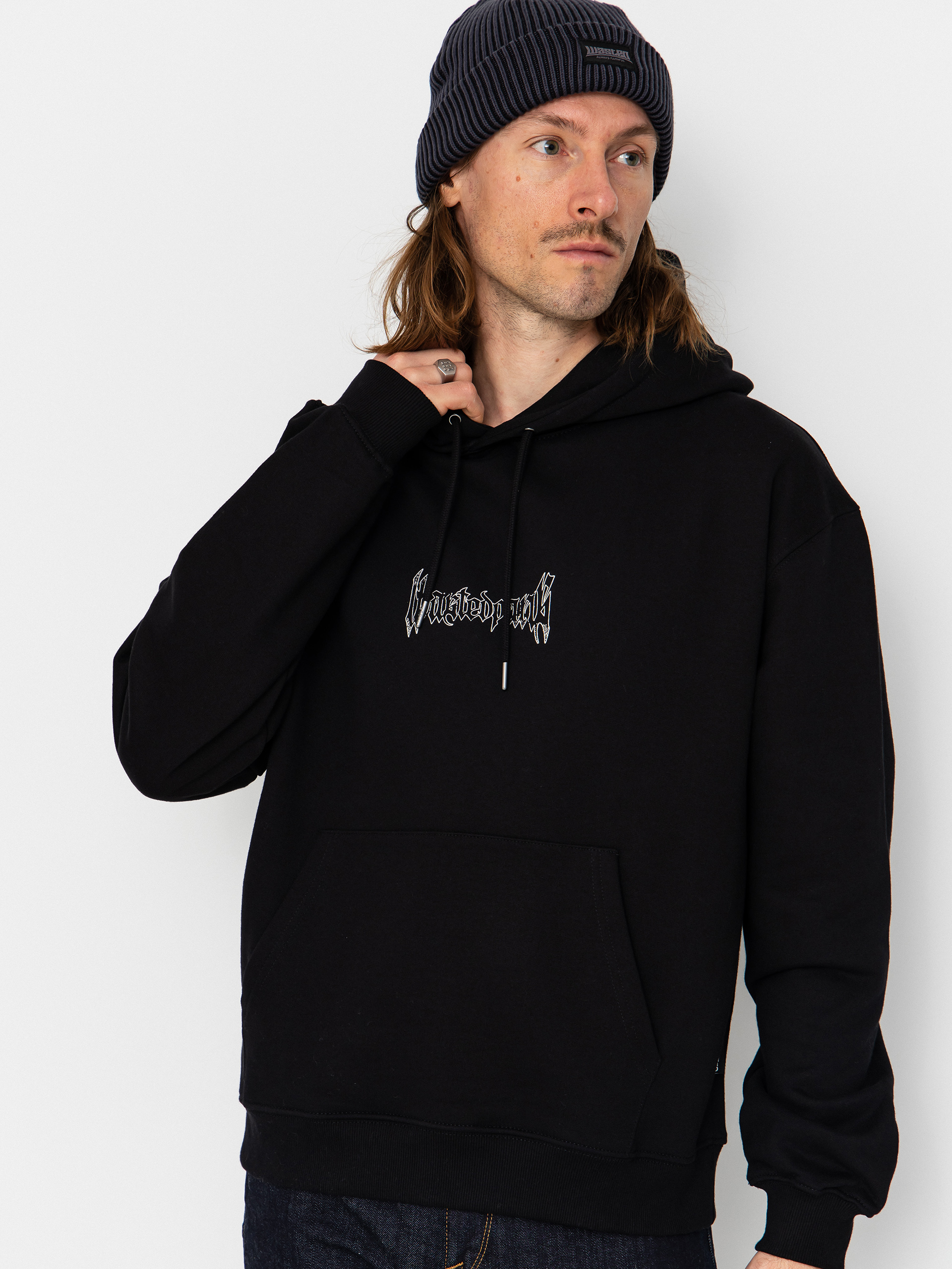 Mikina s kapucňou Wasted Paris Snakes HD (black)