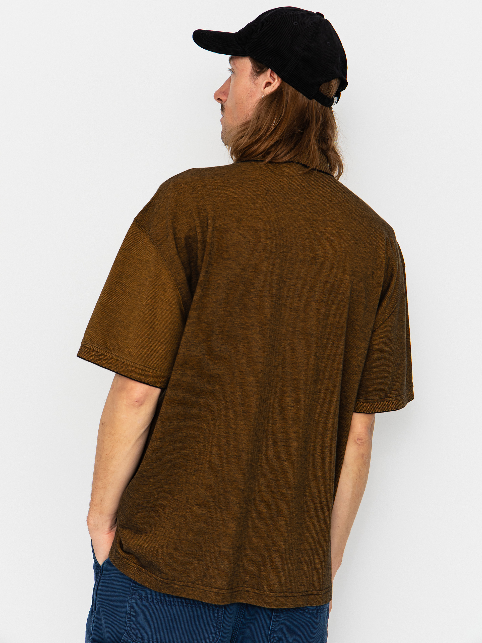 Polo tričko Polar Skate Surf Pique (black/caramel)