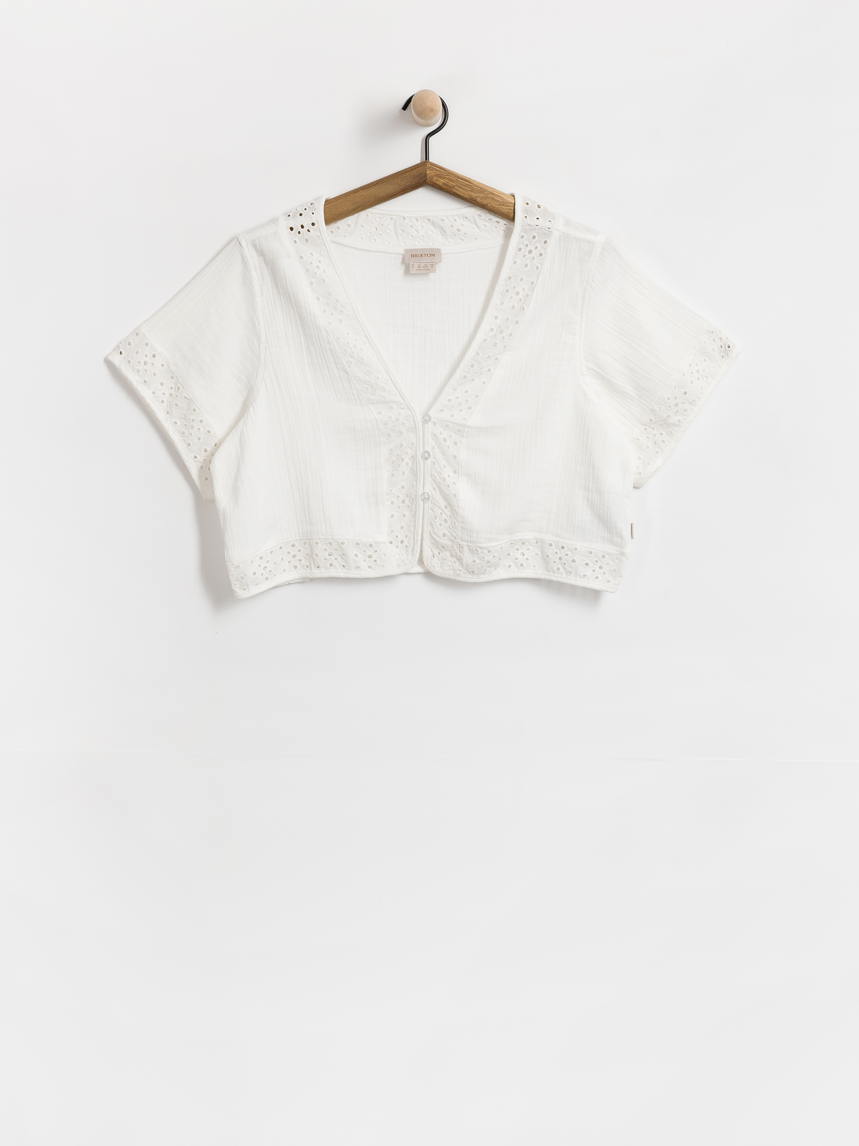 Košeľa Brixton Seaside Eyelet Top Wmn (off white eyelet)