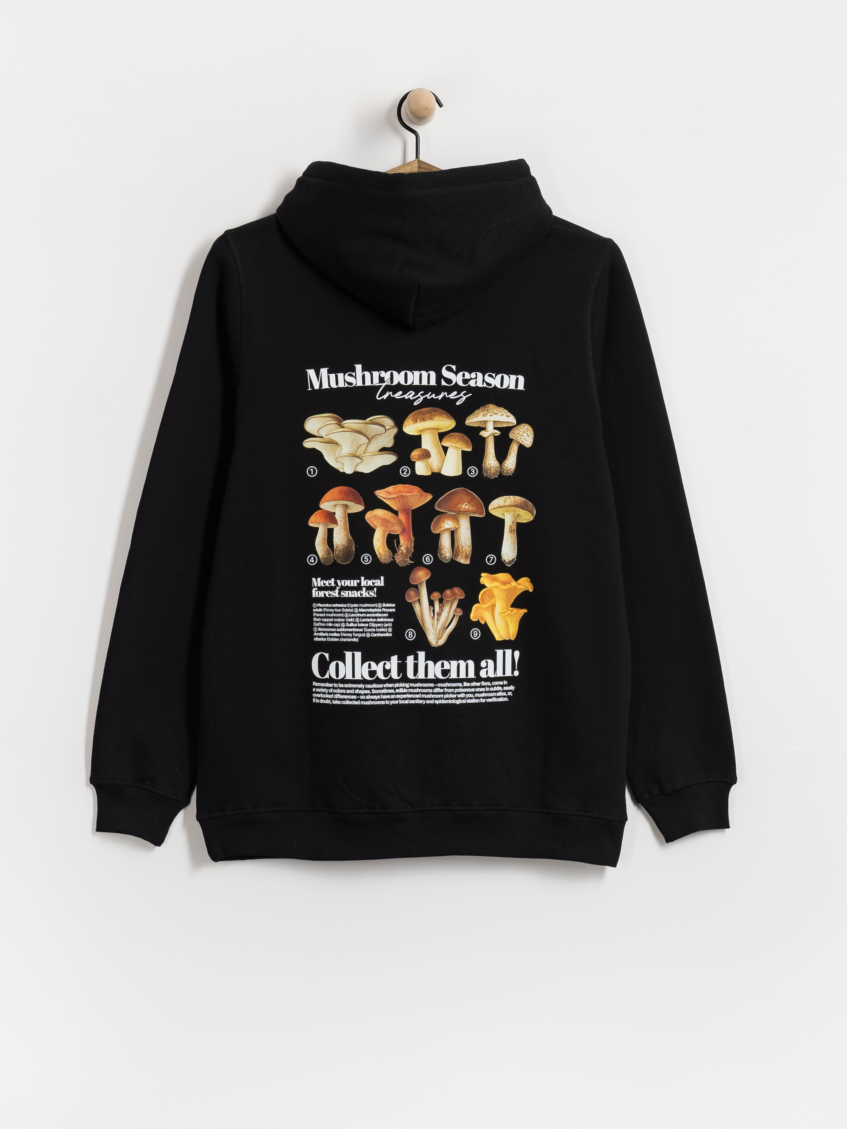 Mikina s kapucu0148ou Palto Mushroom Hunter HD (black)
