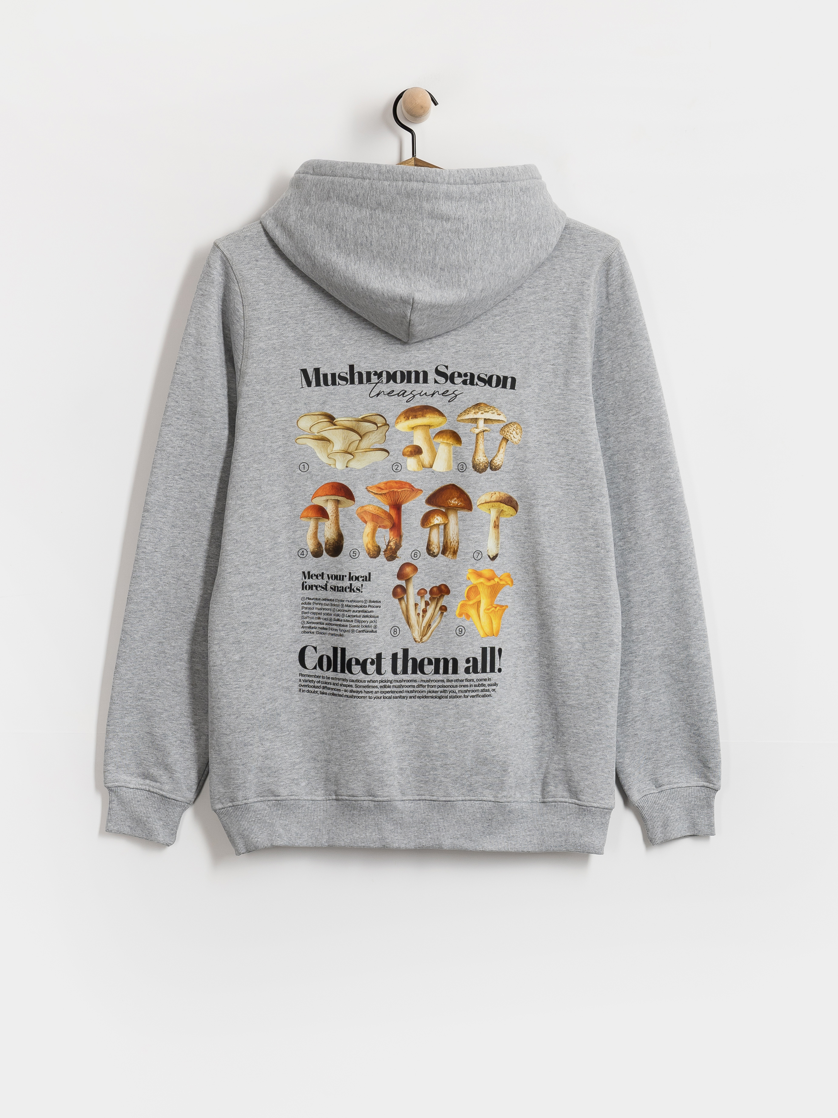 Mikina s kapucňou Palto Mushroom Hunter HD (grey)