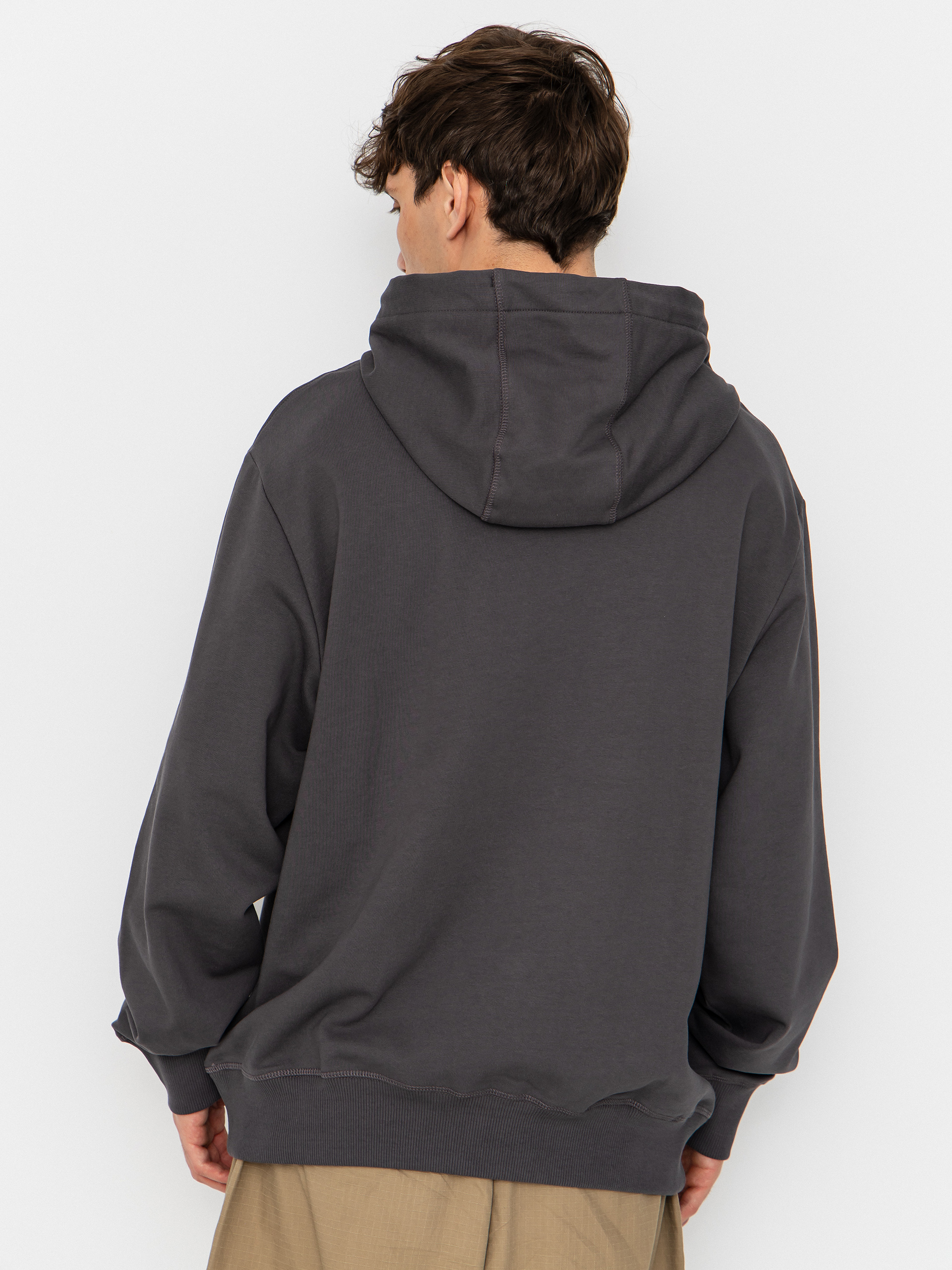 Mikina s kapucňou The North Face Essential Light Relaxed HD (anthracite grey)