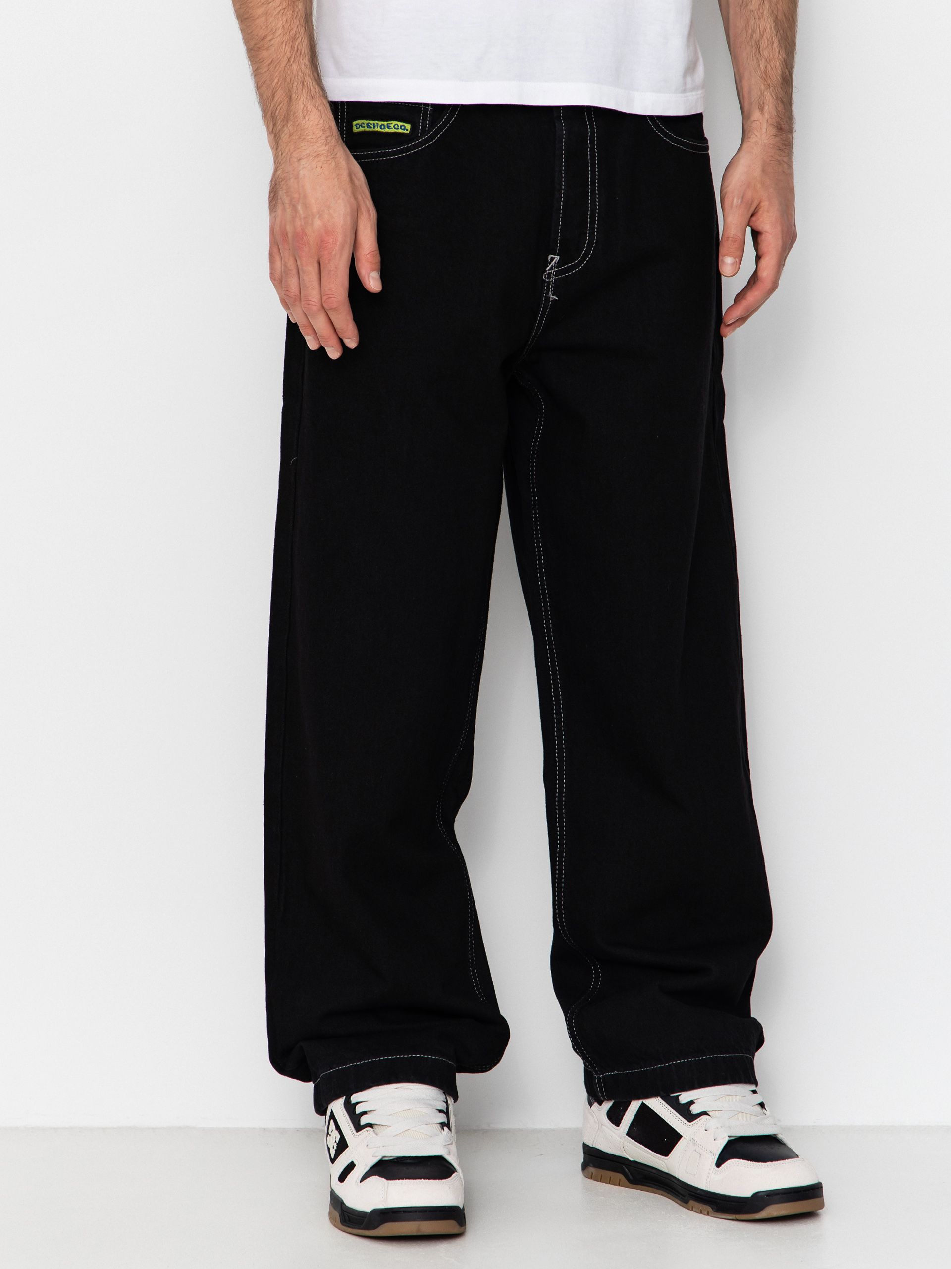 Nohavice DC Baggy Denim (black tint)