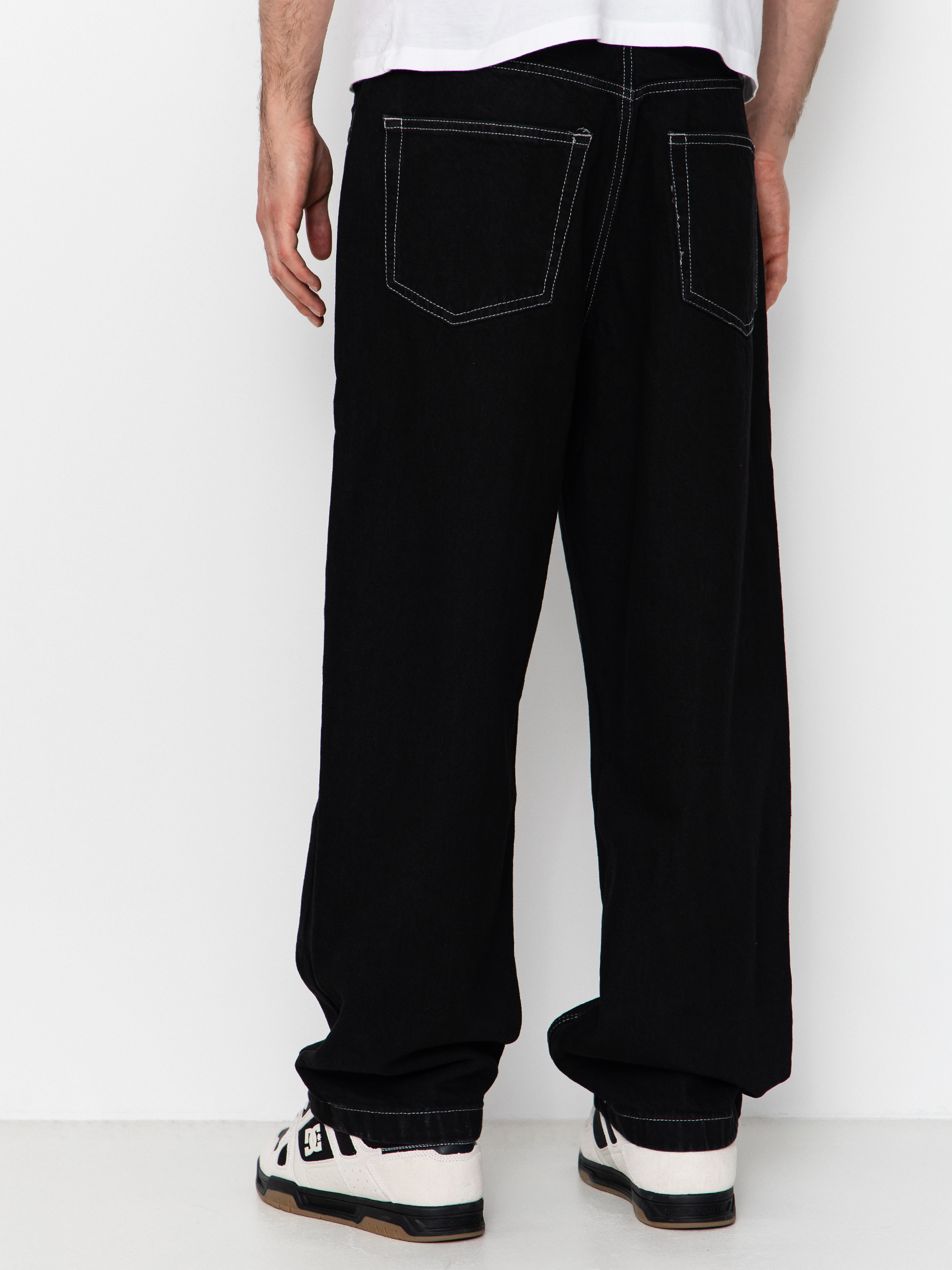 Nohavice DC Baggy Denim (black tint)