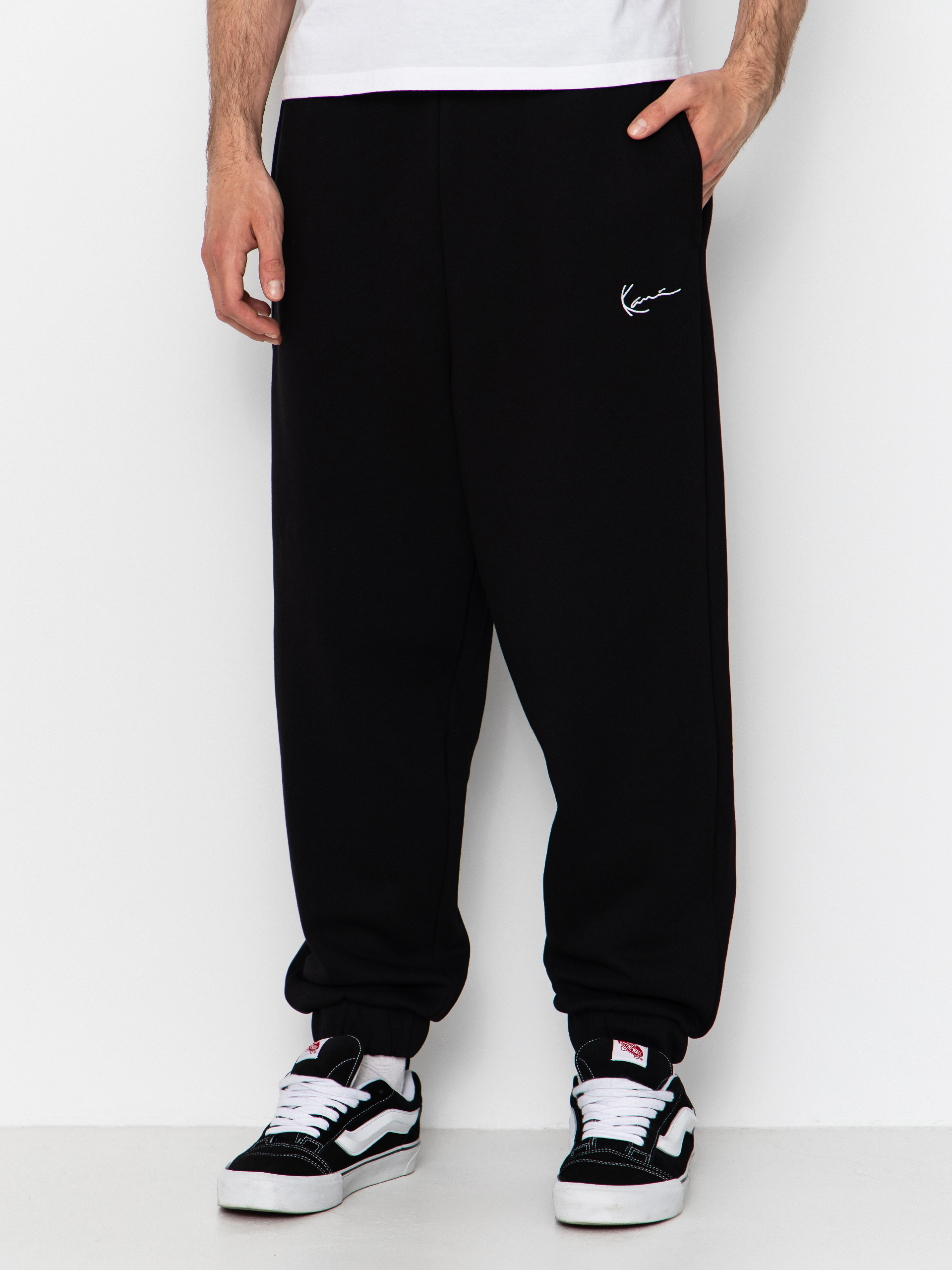 Nohavice Karl Kani Small Signature Essential Regular (black)