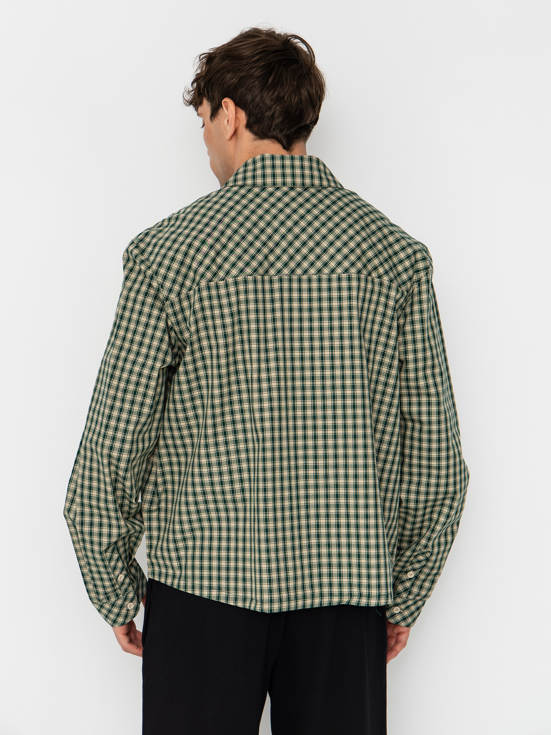 Košeľa Karl Kani Signature Check Boxy (green)