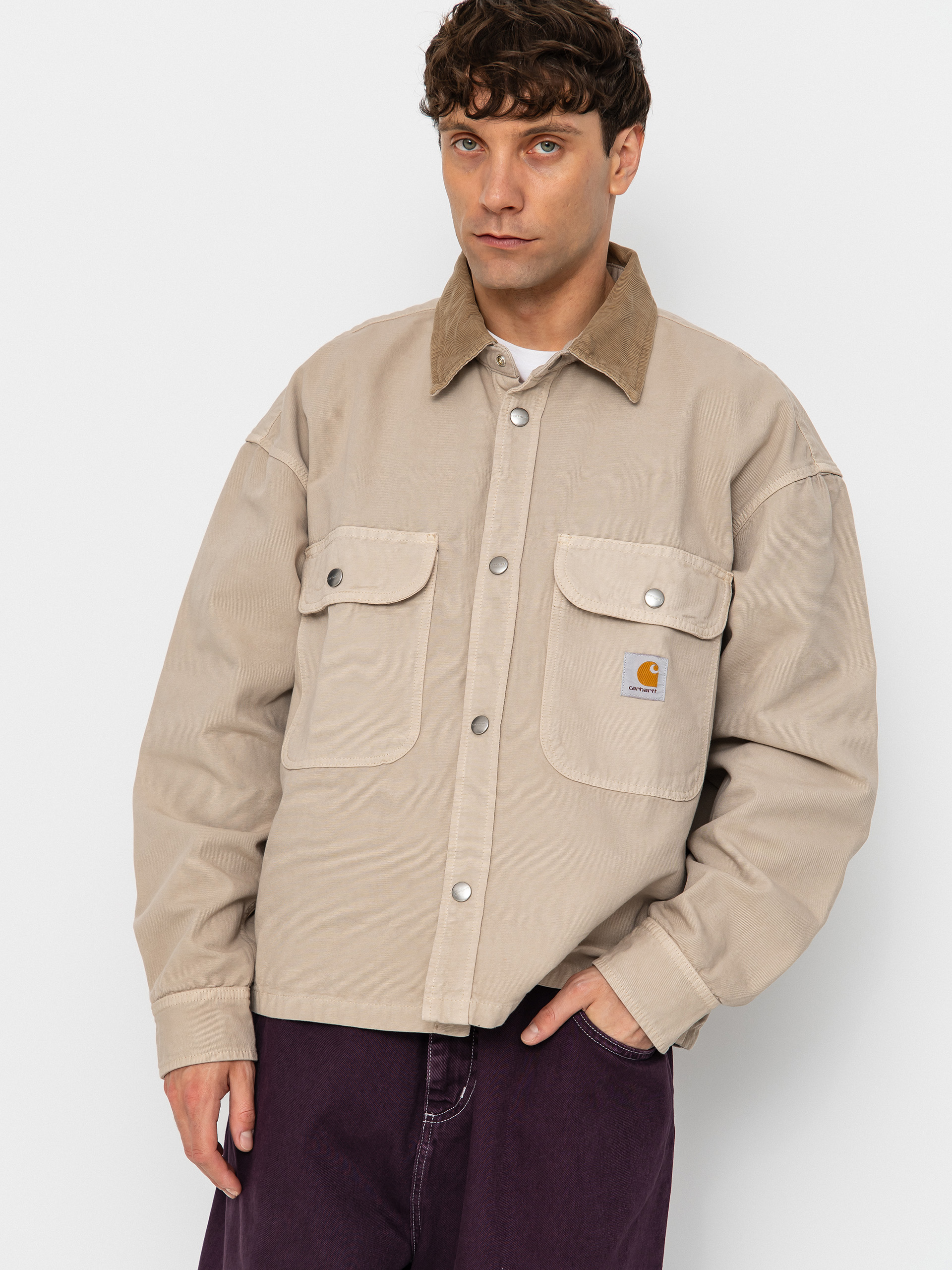 Bunda Carhartt WIP Prescott (string/leather)