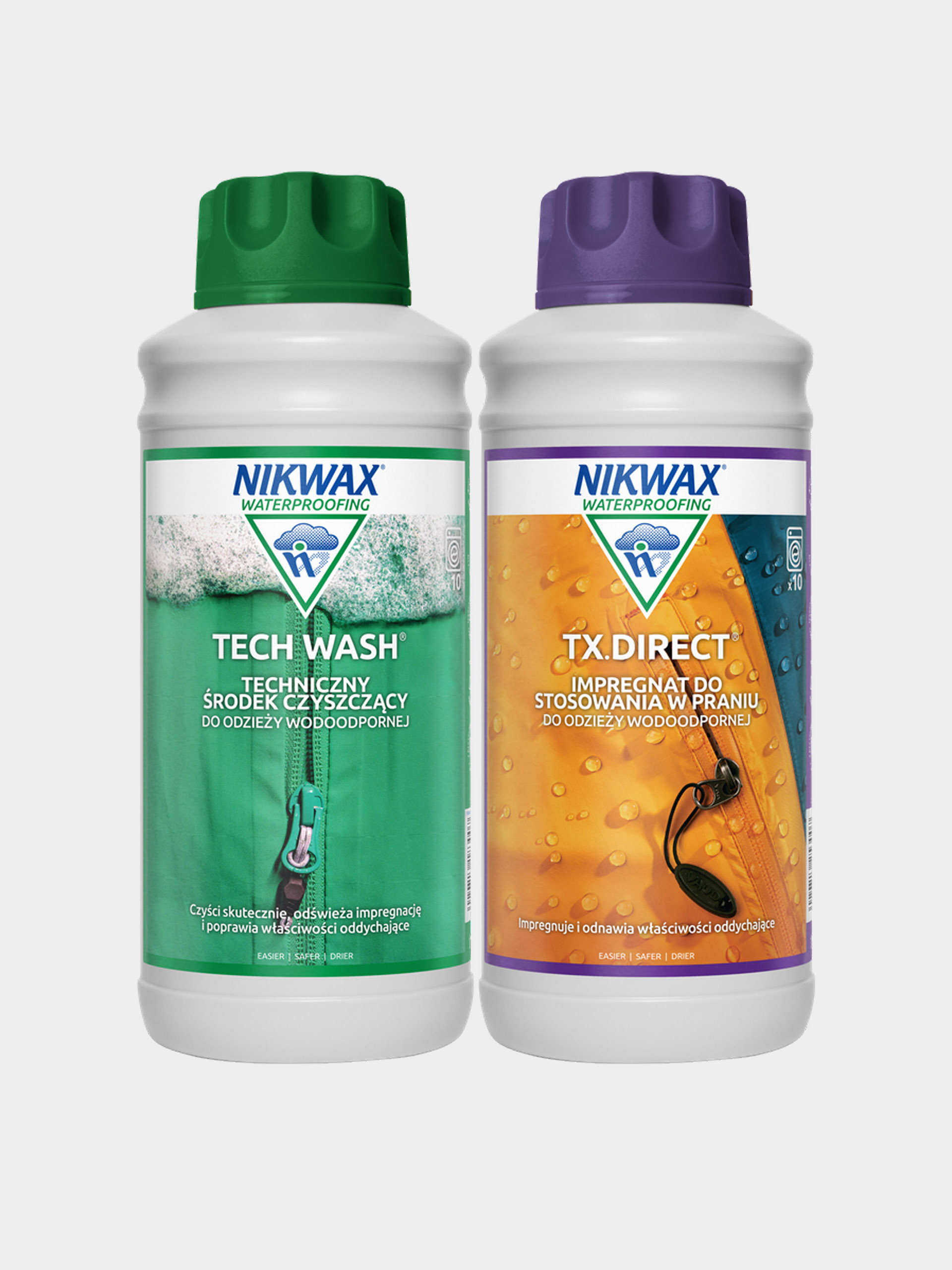 Akcesoria Nikwax Zestaw do pielęgnacji odzieży outdoor Tech Wash i TX 