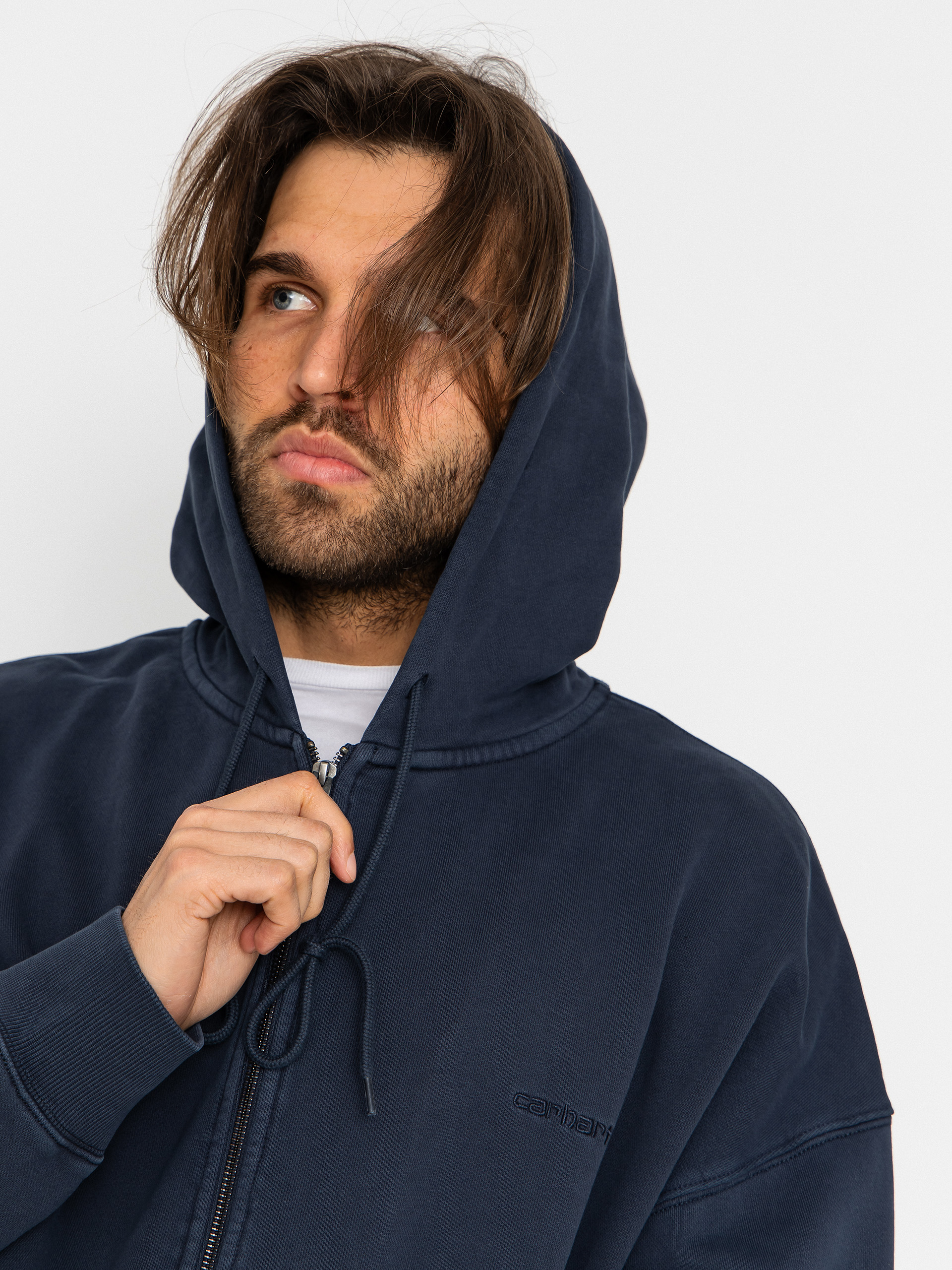 Mikina s kapucňou Carhartt WIP Benton ZHD (carbon)