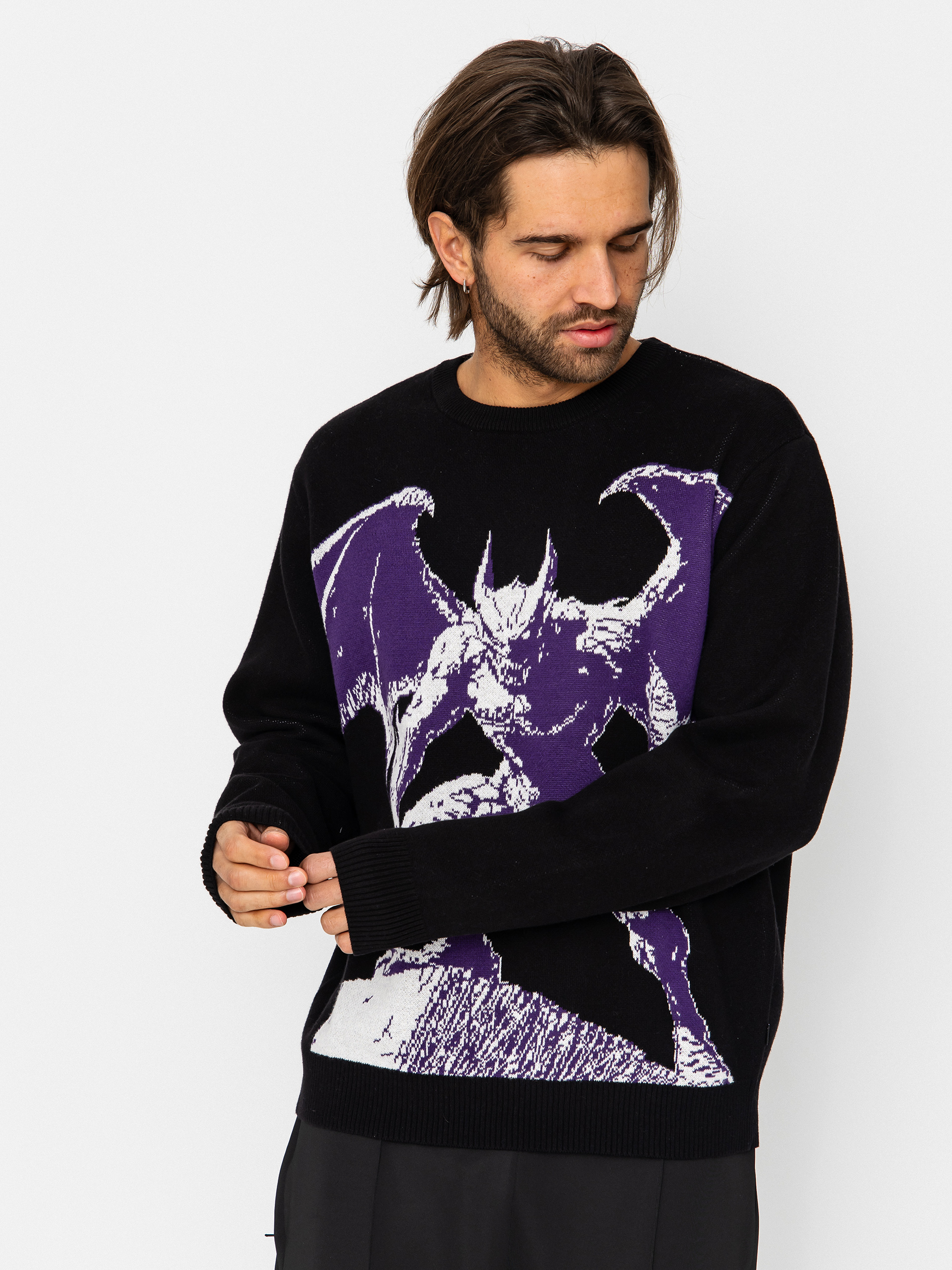 Sveter HUF Heaven Can Wait (black)