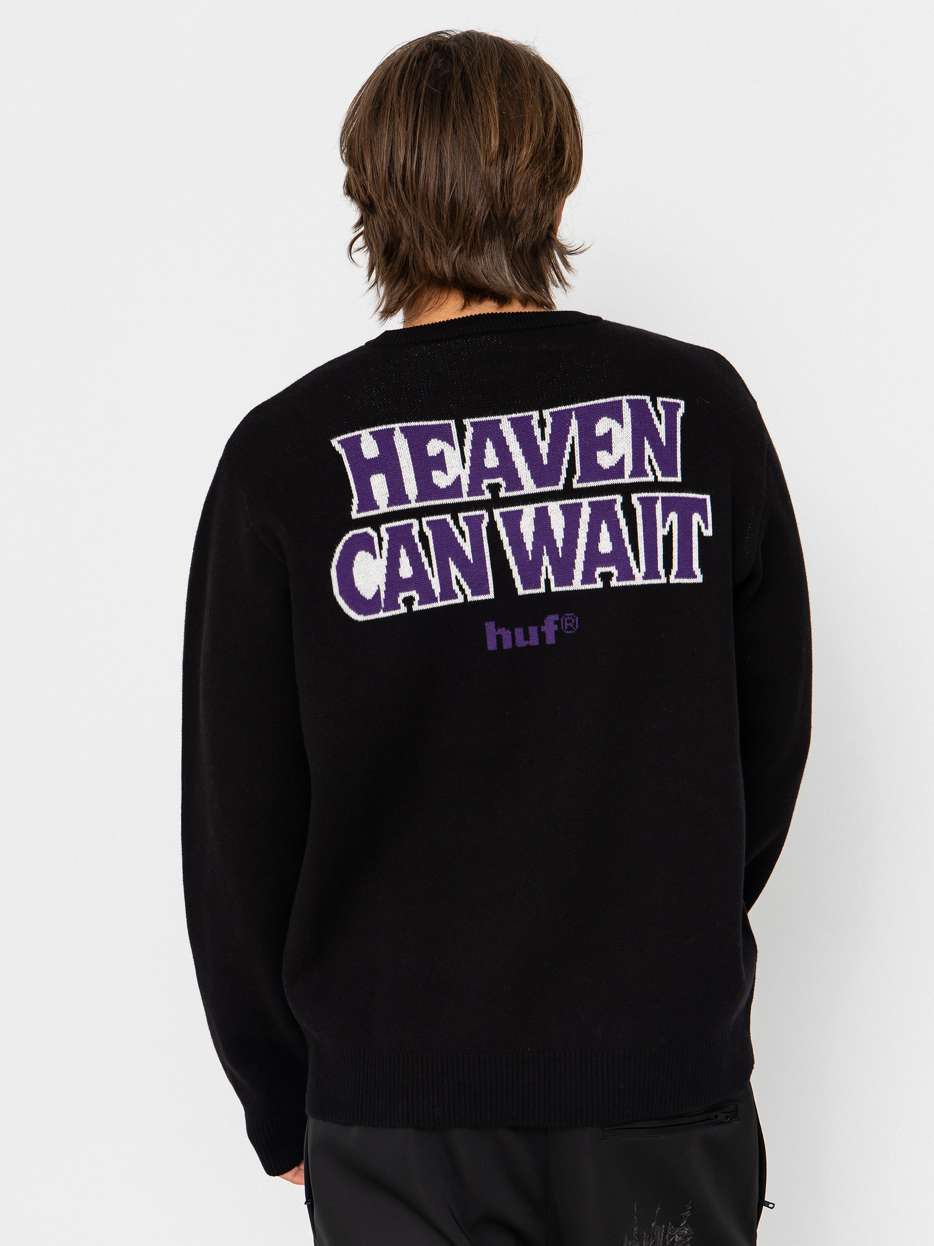Sveter HUF Heaven Can Wait (black)