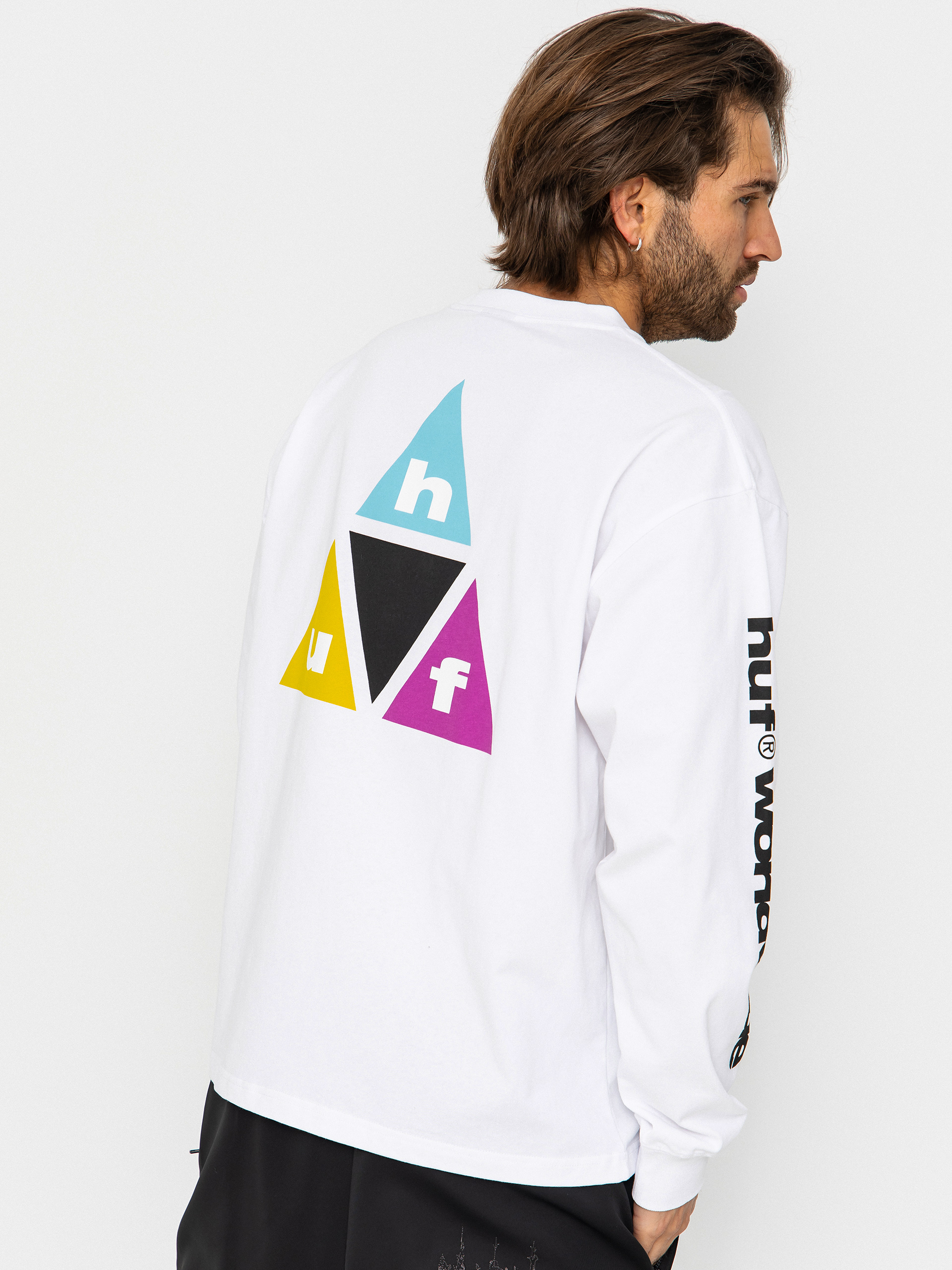 Triko HUF Prism Tt (white)