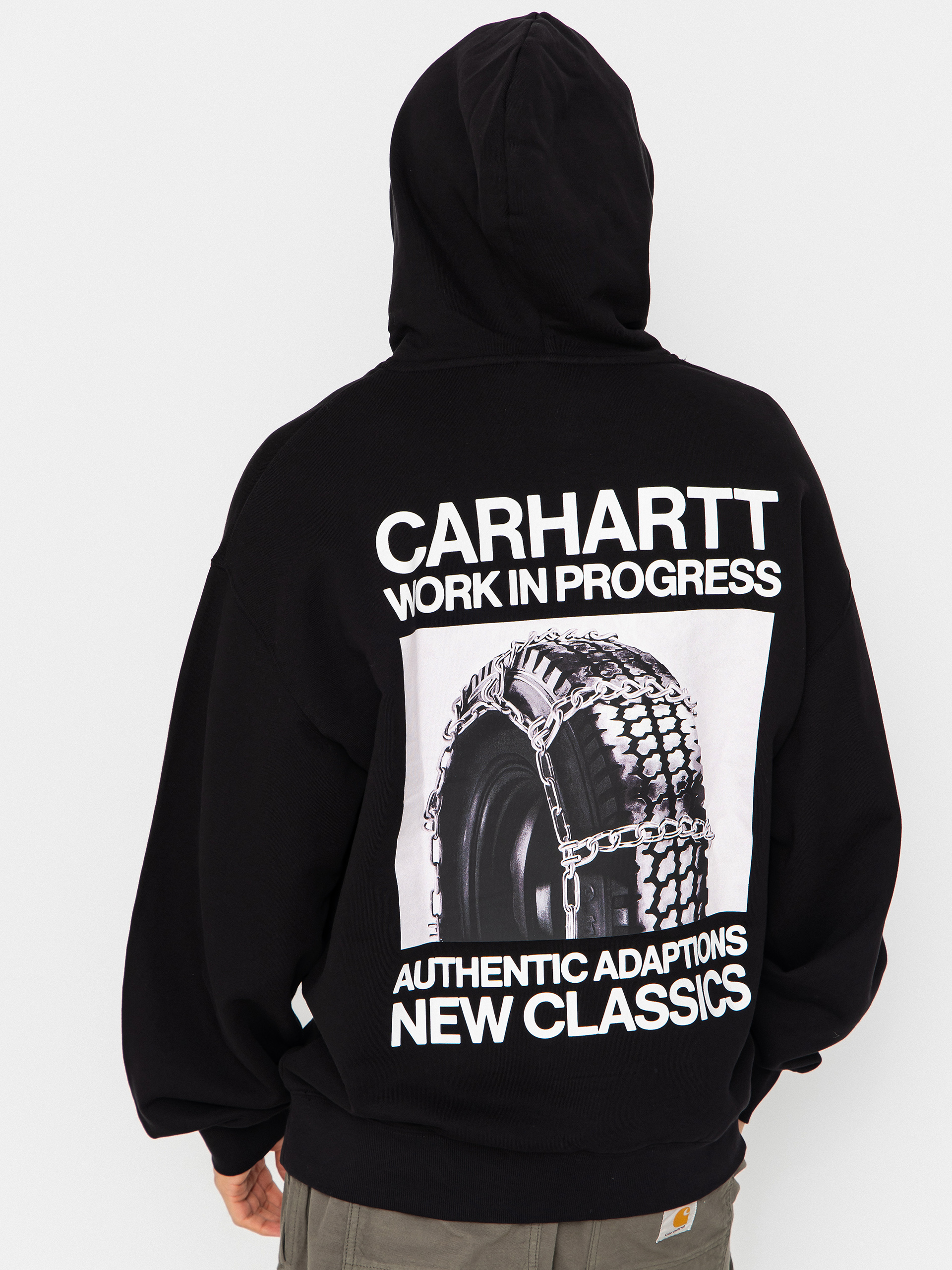 Mikina s kapucu0148ou Carhartt WIP Sean Hamilton HD (black)