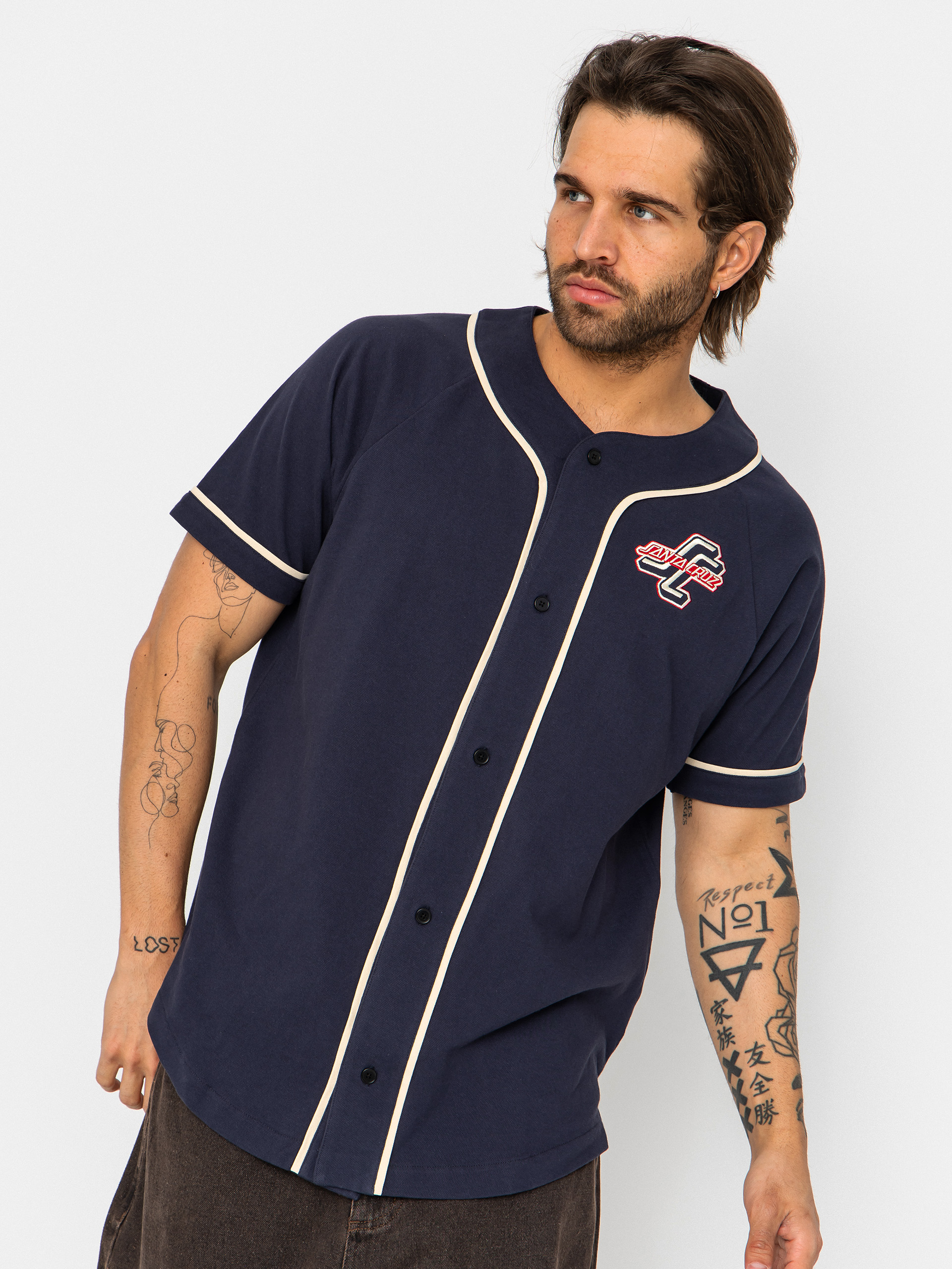Košeľa Santa Cruz Outer OGSC Baseball (navy)