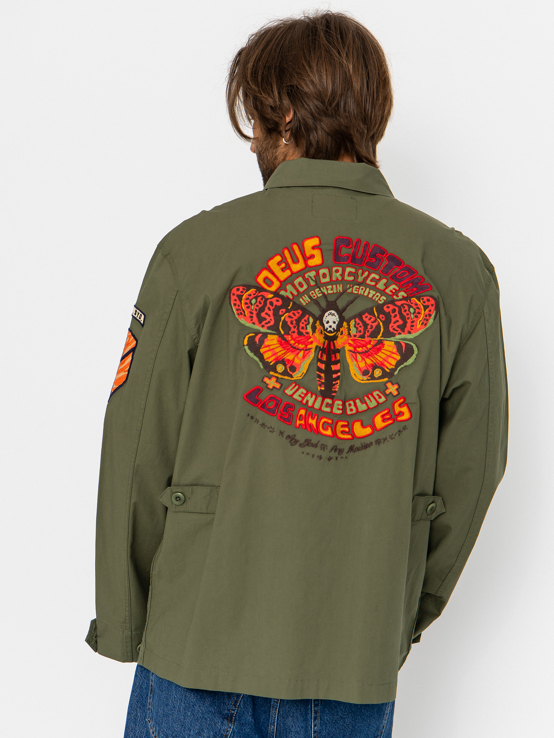 Košeľa Deus Ex Machina Power Overshirt (pine green)