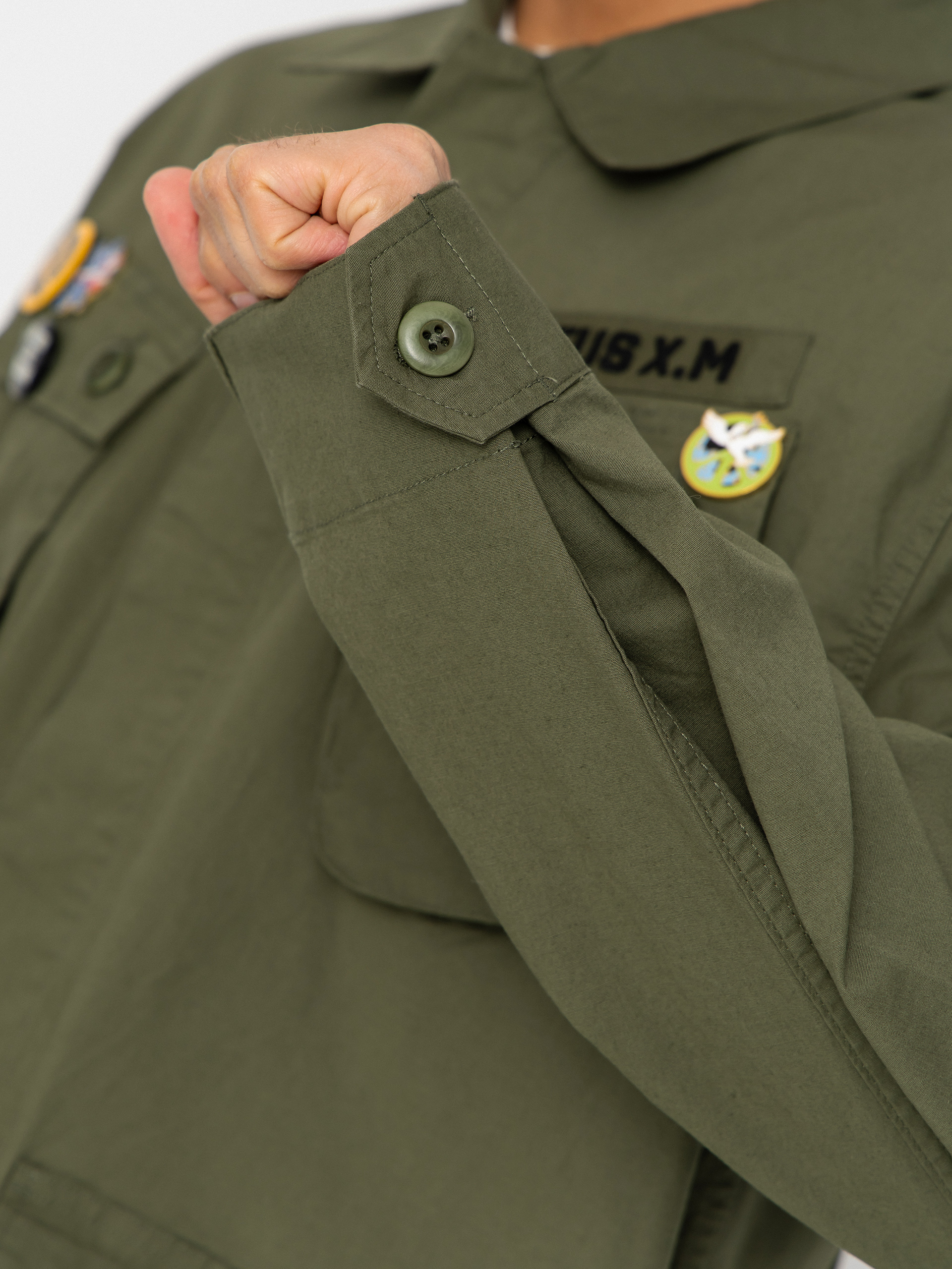 Košeľa Deus Ex Machina Power Overshirt (pine green)
