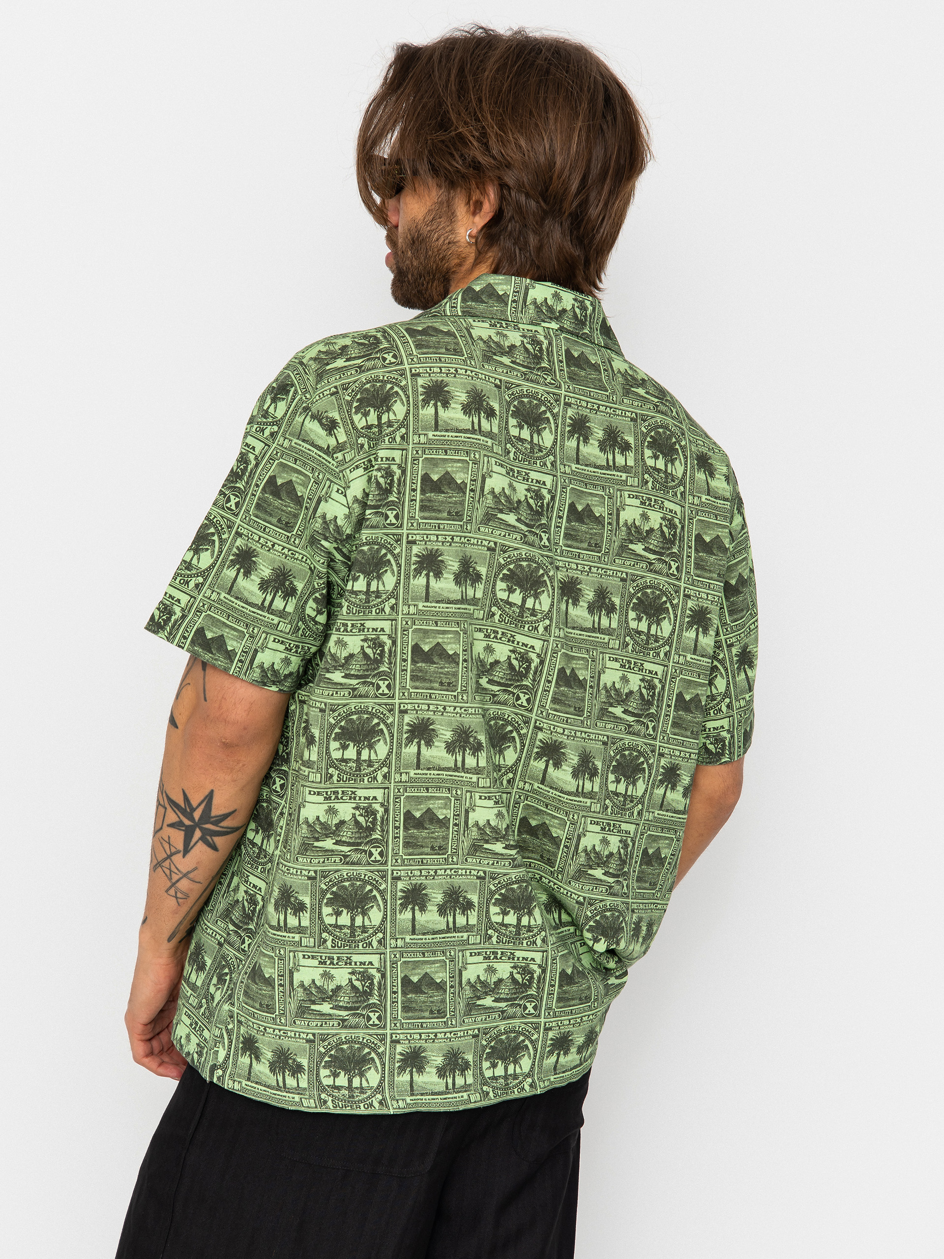 Košeľa Deus Ex Machina Mail Man (green)