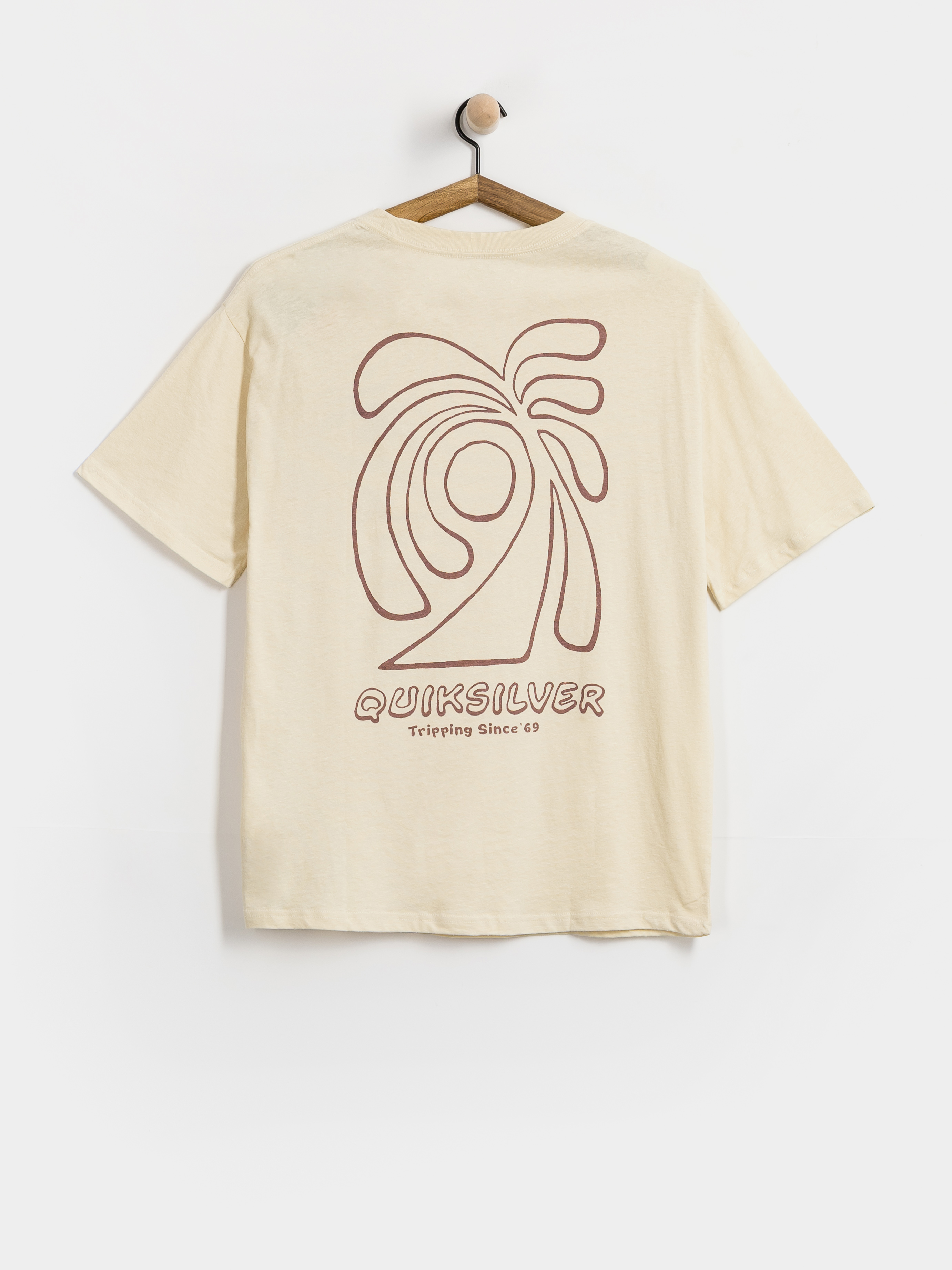 Tričko Quiksilver Curve Palm (bone white)