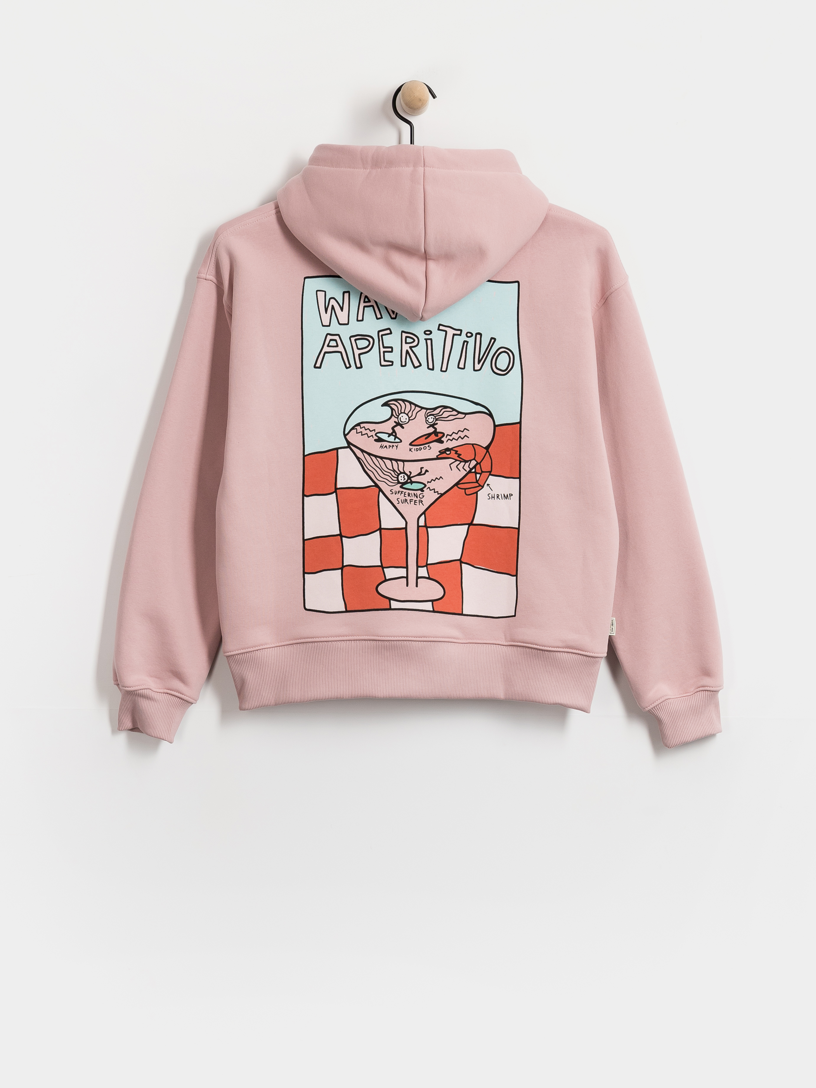 Mikina s kapucňou Surf Inc Wave Aperitivo HD (pink kush)