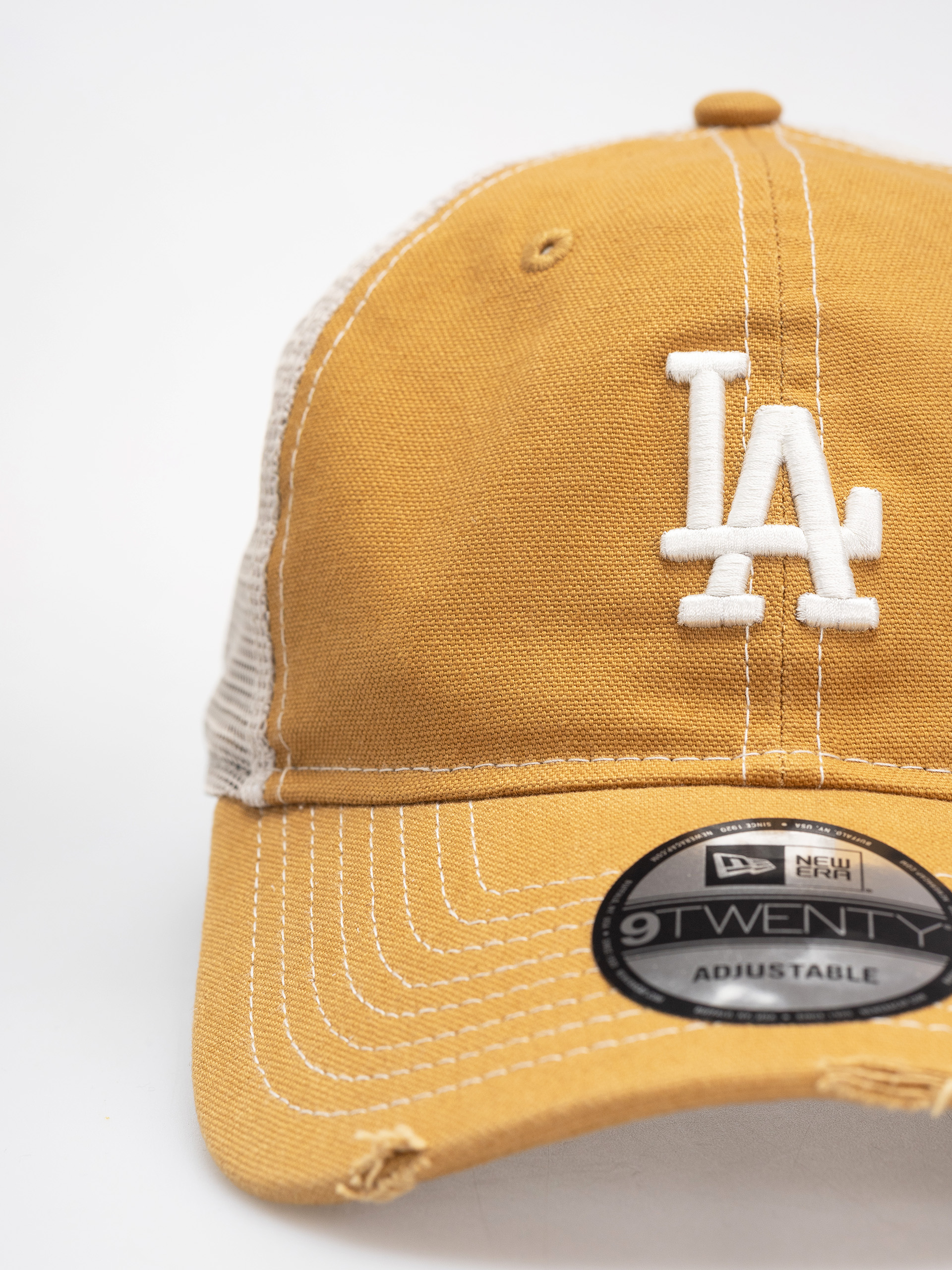Šiltovka New Era Cotton Canv 9Twenty Trucker Los Angeles Dodgers (dark ochre)